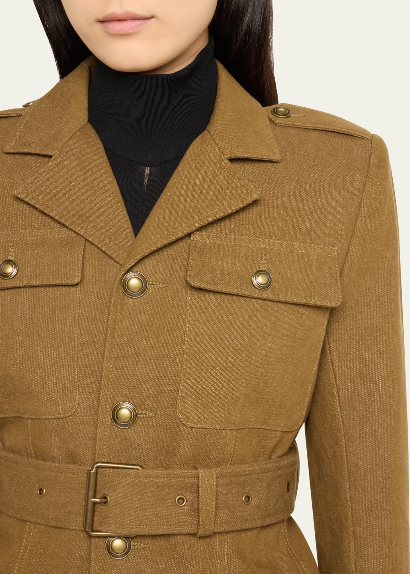 FRAME Safari Belted Jacket Bergdorf Goodman