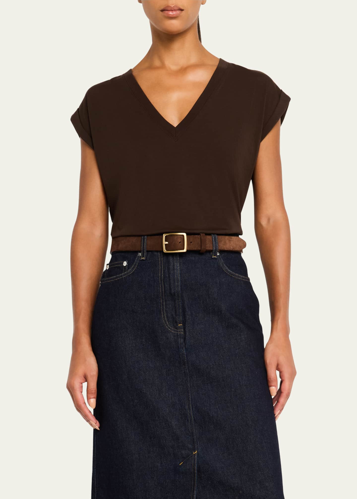 FRAME Easy V-Neck Tee Image 4 of 5