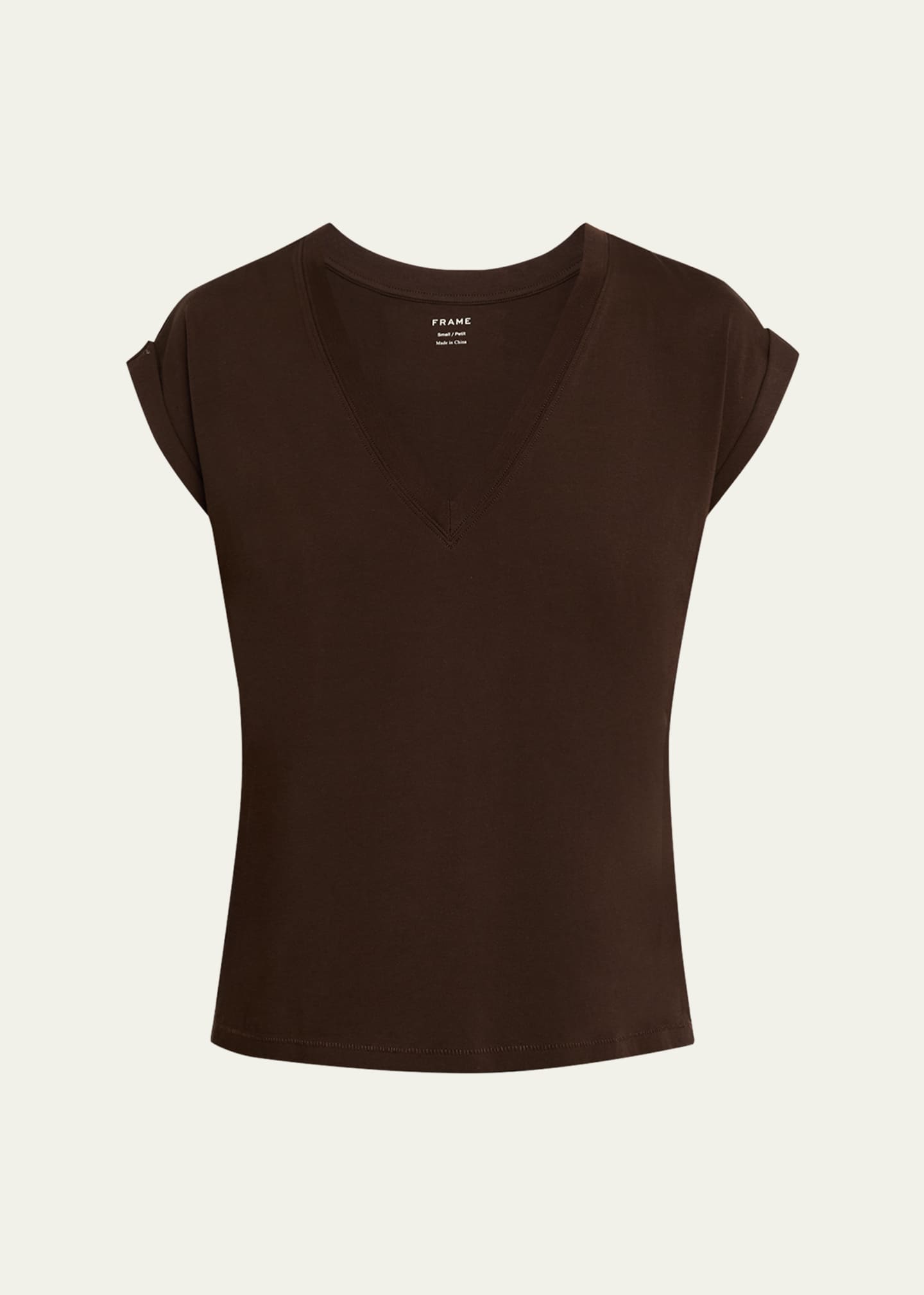 FRAME Easy V-Neck Tee Image 1 of 5