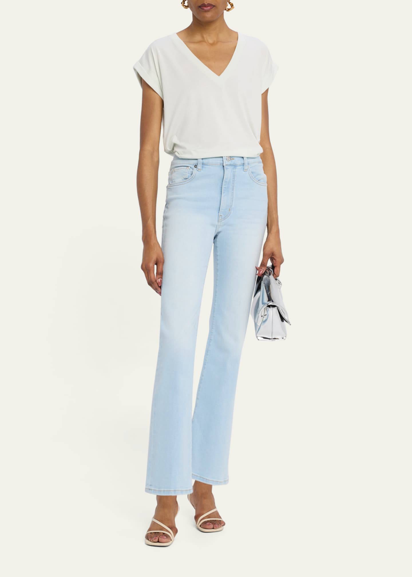 FRAME Easy V-Neck Tee Image 2 of 5