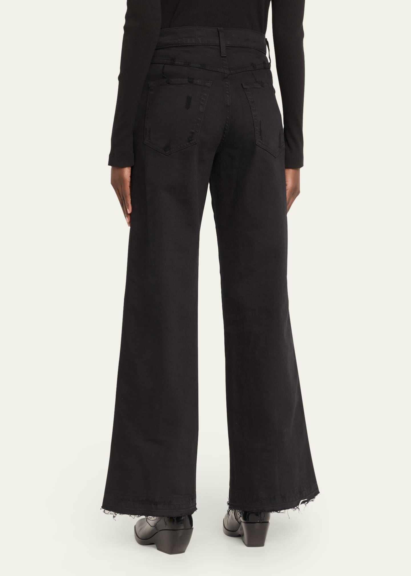 AMO Denim Frida Straight Raw Hem Jeans Image 3 of 5