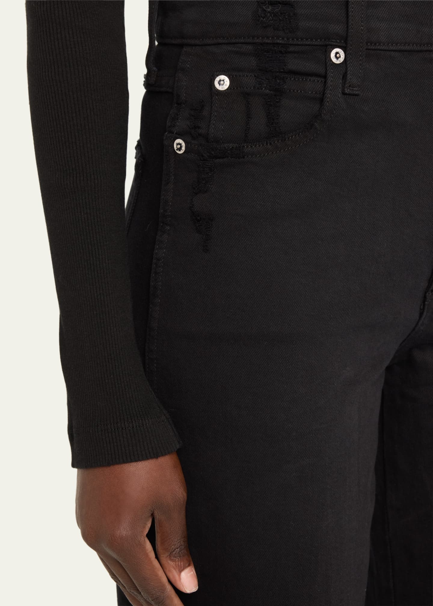 AMO Denim Frida Straight Raw Hem Jeans Image 5 of 5