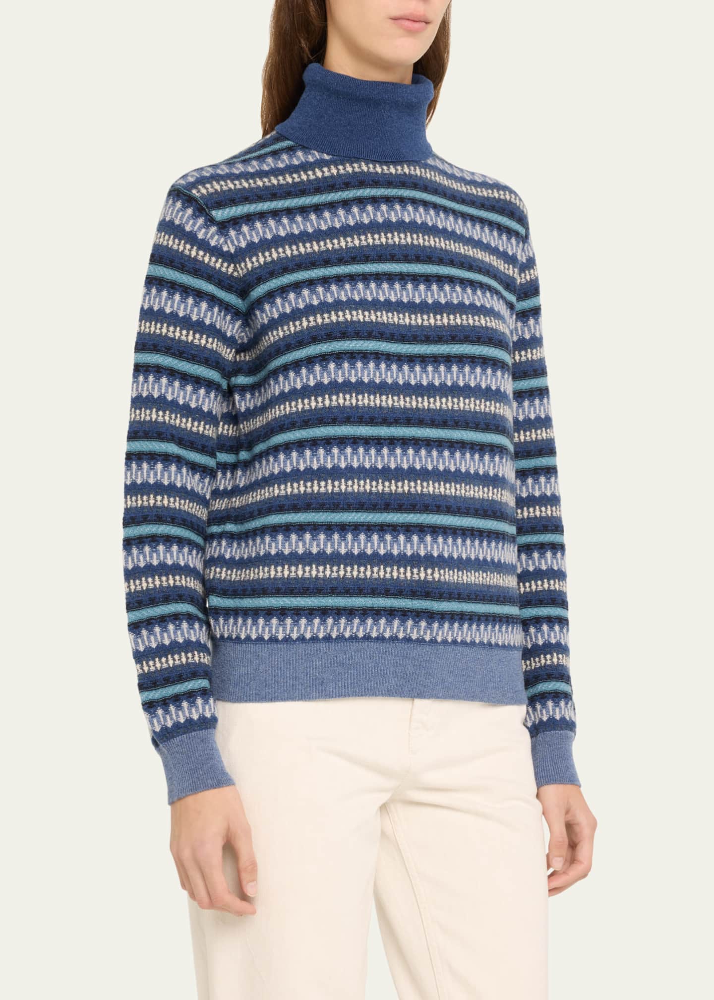 Loro Piana Holiday Noel Cashmere Turtleneck Sweater Bergdorf Goodman