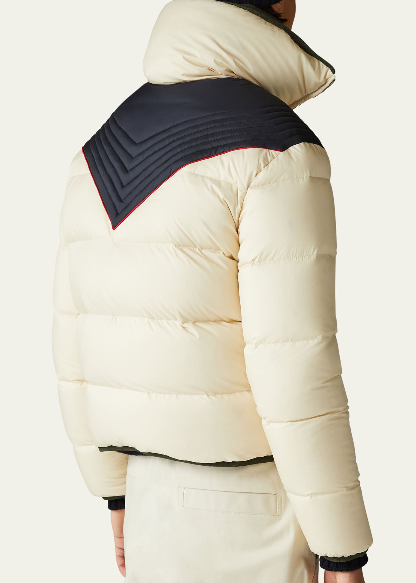 Funnel neck puffer jacket sales mens
