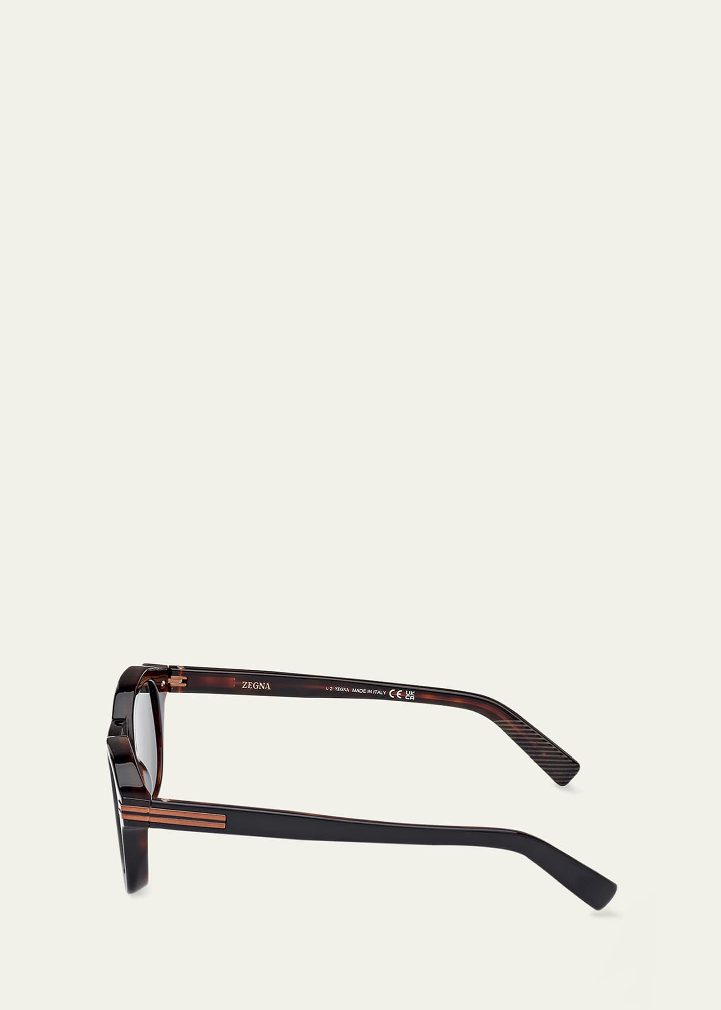 ZEGNA AURORA ヴィンテージ アセテート サングラス ZEGNA Men's AURORA I Acetate Round Sunglasses - Bergdorf Goodman