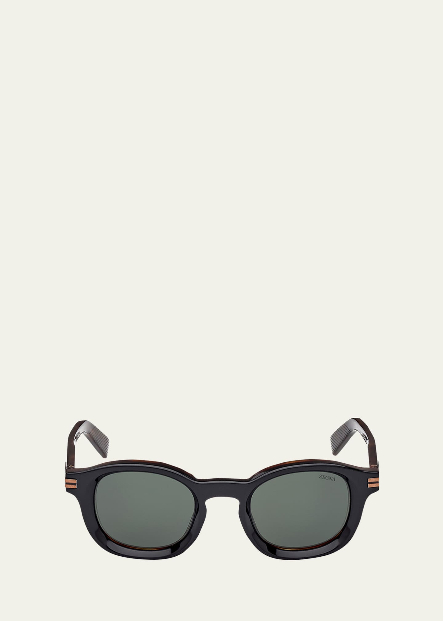 ZEGNA Men's AURORA I Acetate Round Sunglasses - Bergdorf Goodman