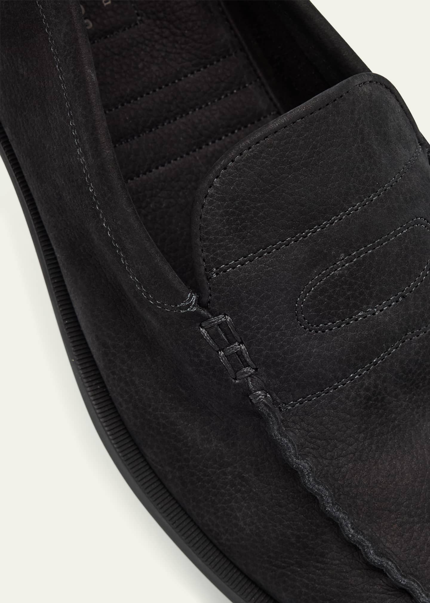 John Lobb Men's Pace Nubuck Penny Loafers Image 3 of 4