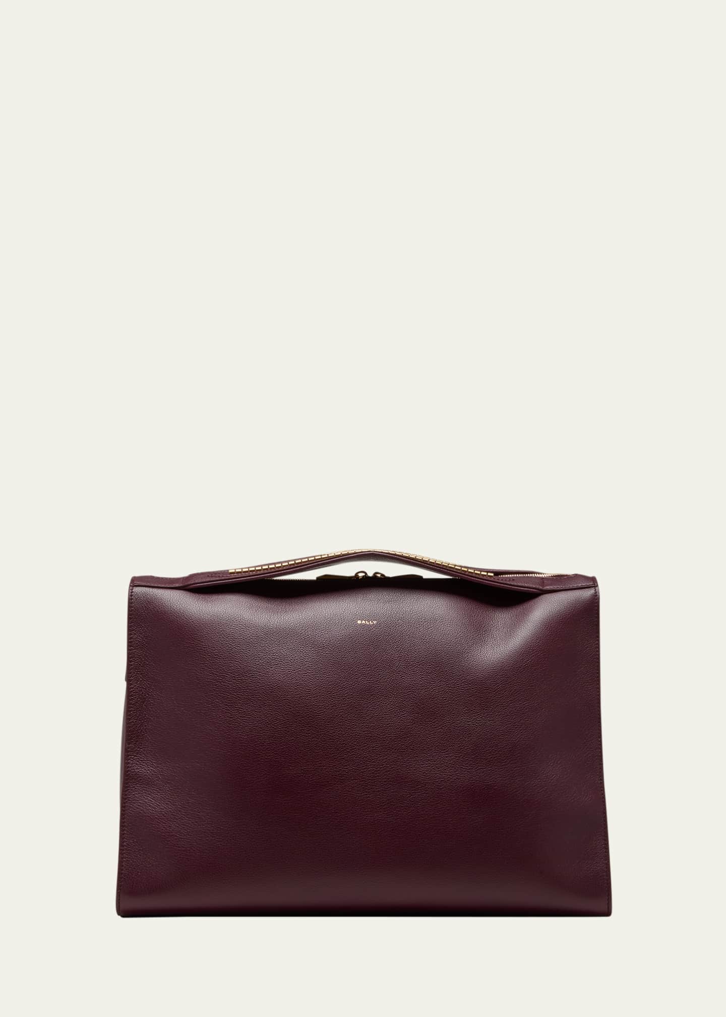 Bally men's leather clutch bag discount
