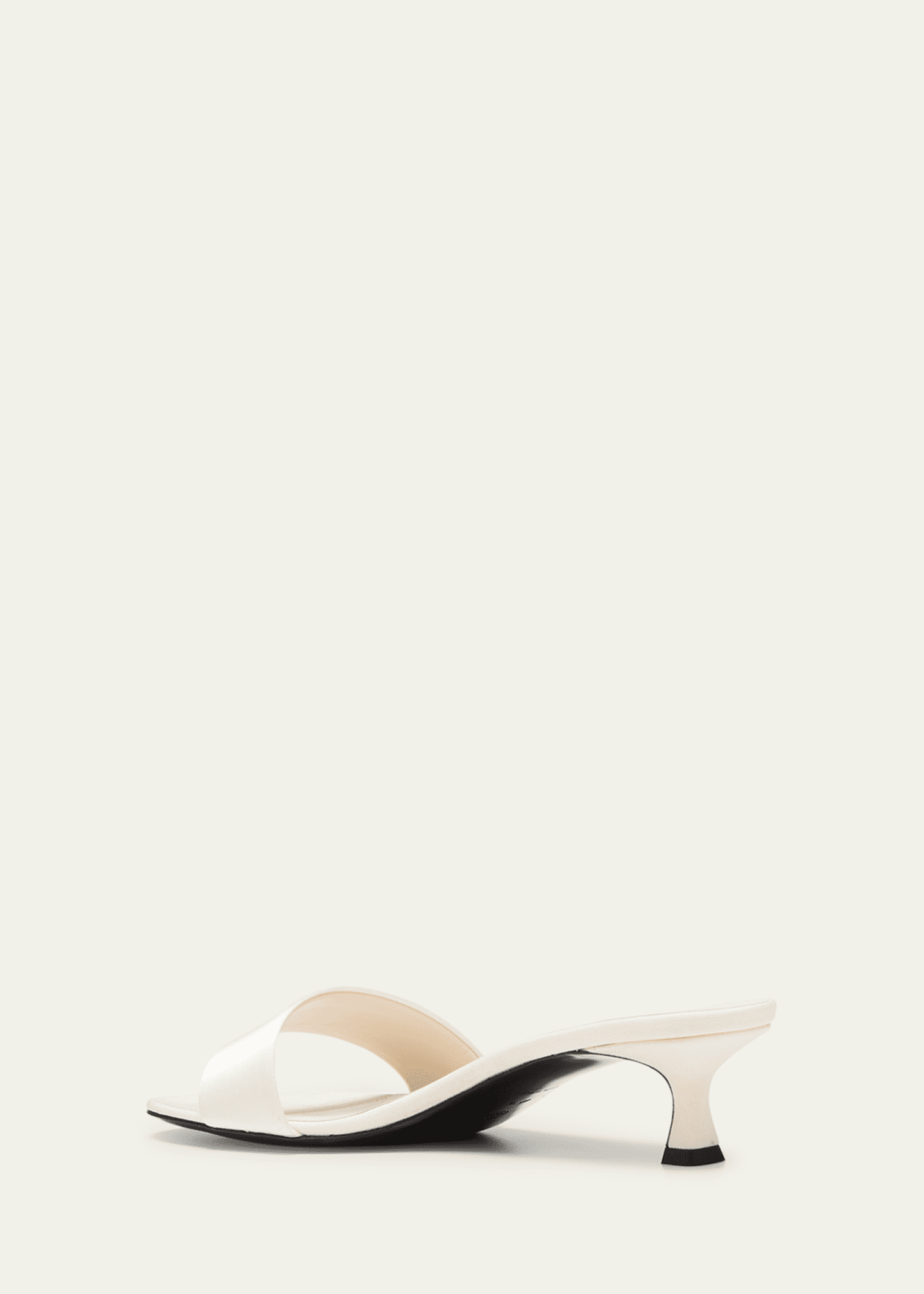 THE ROW Silk Kitten-Heel Slide Sandals Image 4 of 5