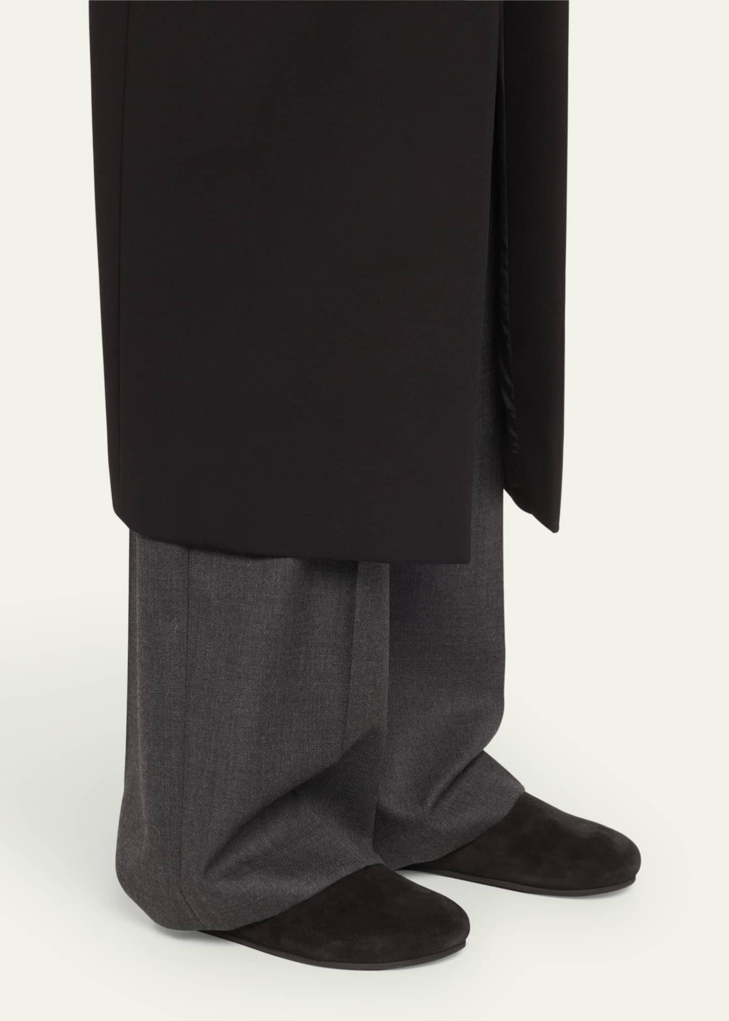 THE ROW Hugo Suede Easy Mules Image 2 of 5