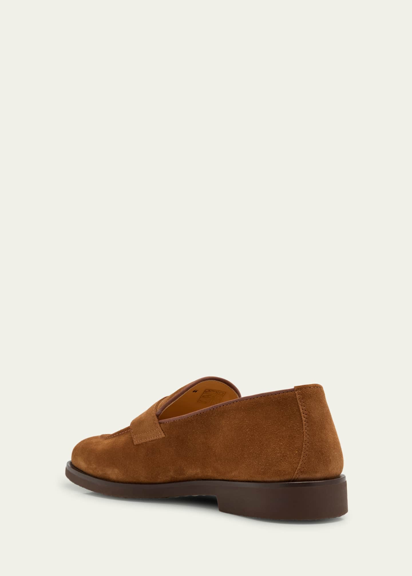 Brunello Cucinelli Men's Suede Penny Loafers Image 4 of 5