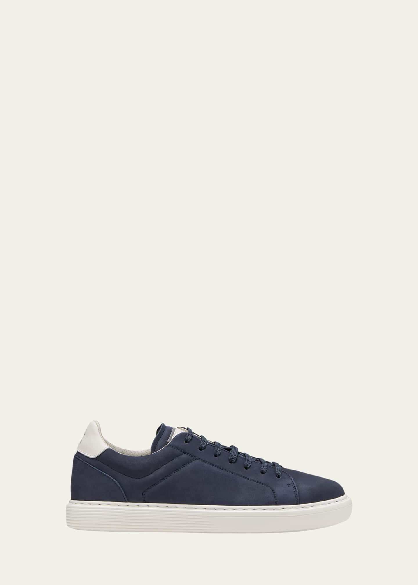 Brunello Cucinelli Men's Nubuck Calfskin Low-Top Sneakers - Bergdorf ...