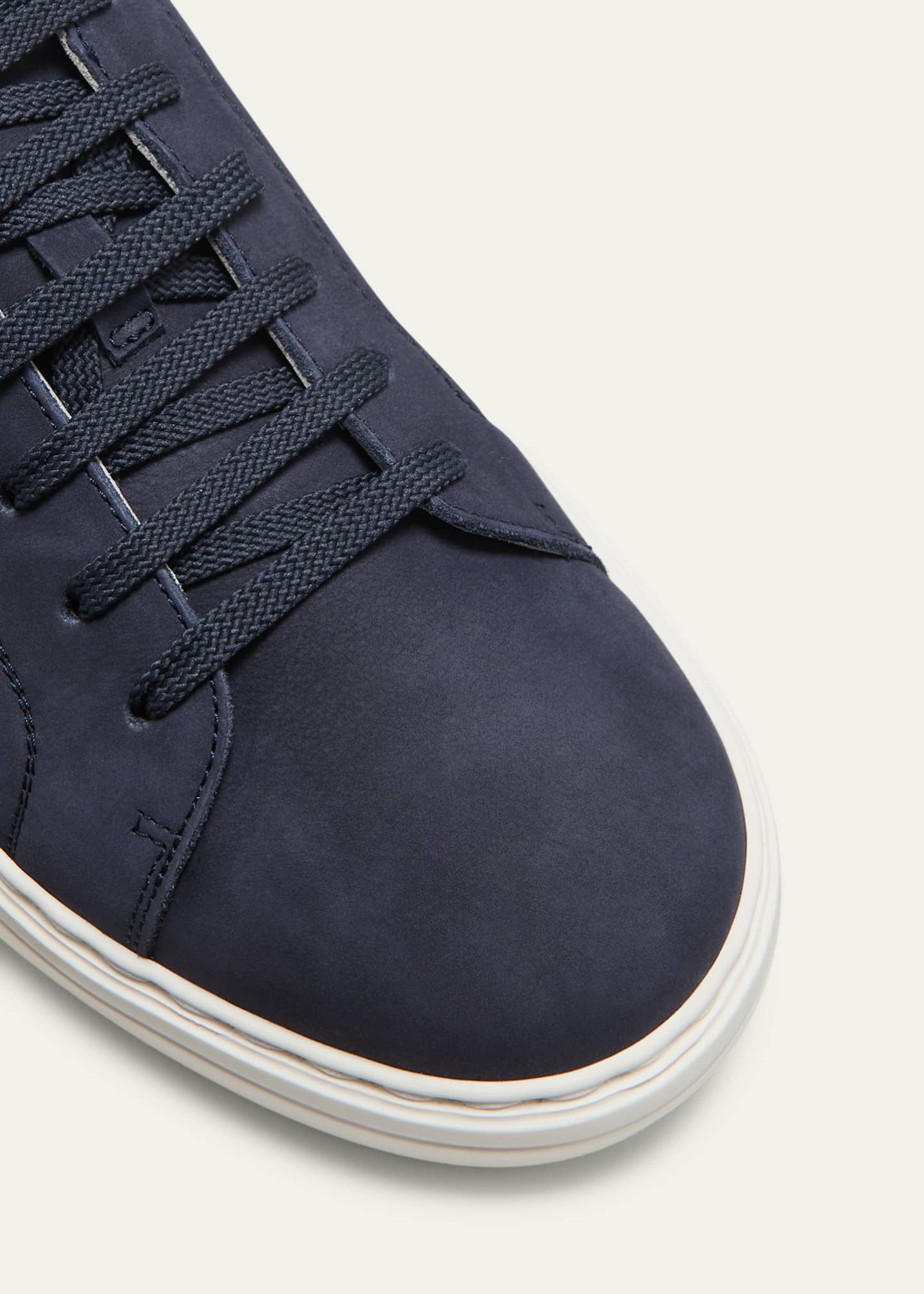 Brunello Cucinelli Men's Nubuck Calfskin Low-Top Sneakers Image 5 of 5