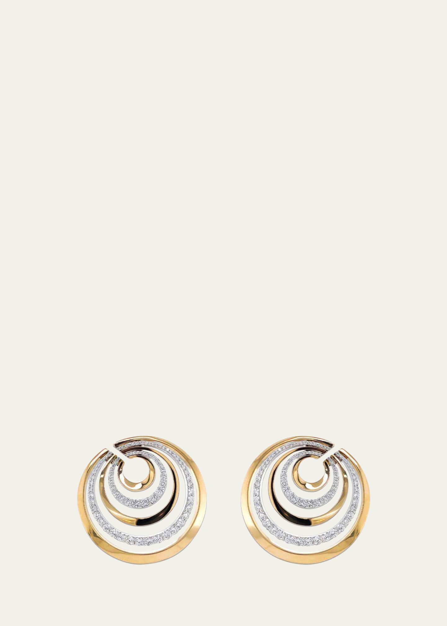 Rose gold new arrivals spiral earrings