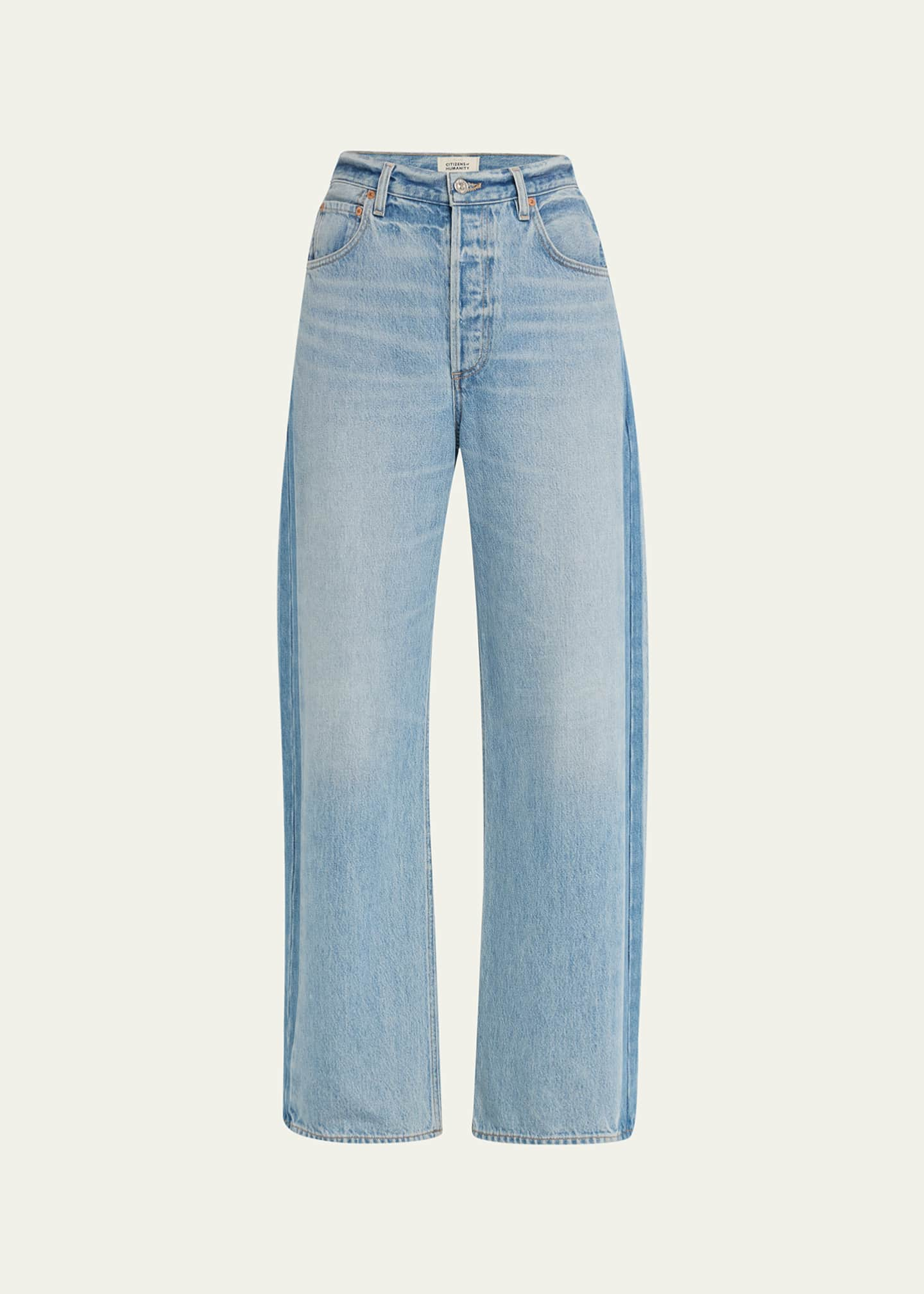 Citizens of Humanity Ayla Baggy Tuxedo Stripe Jeans - Bergdorf Goodman