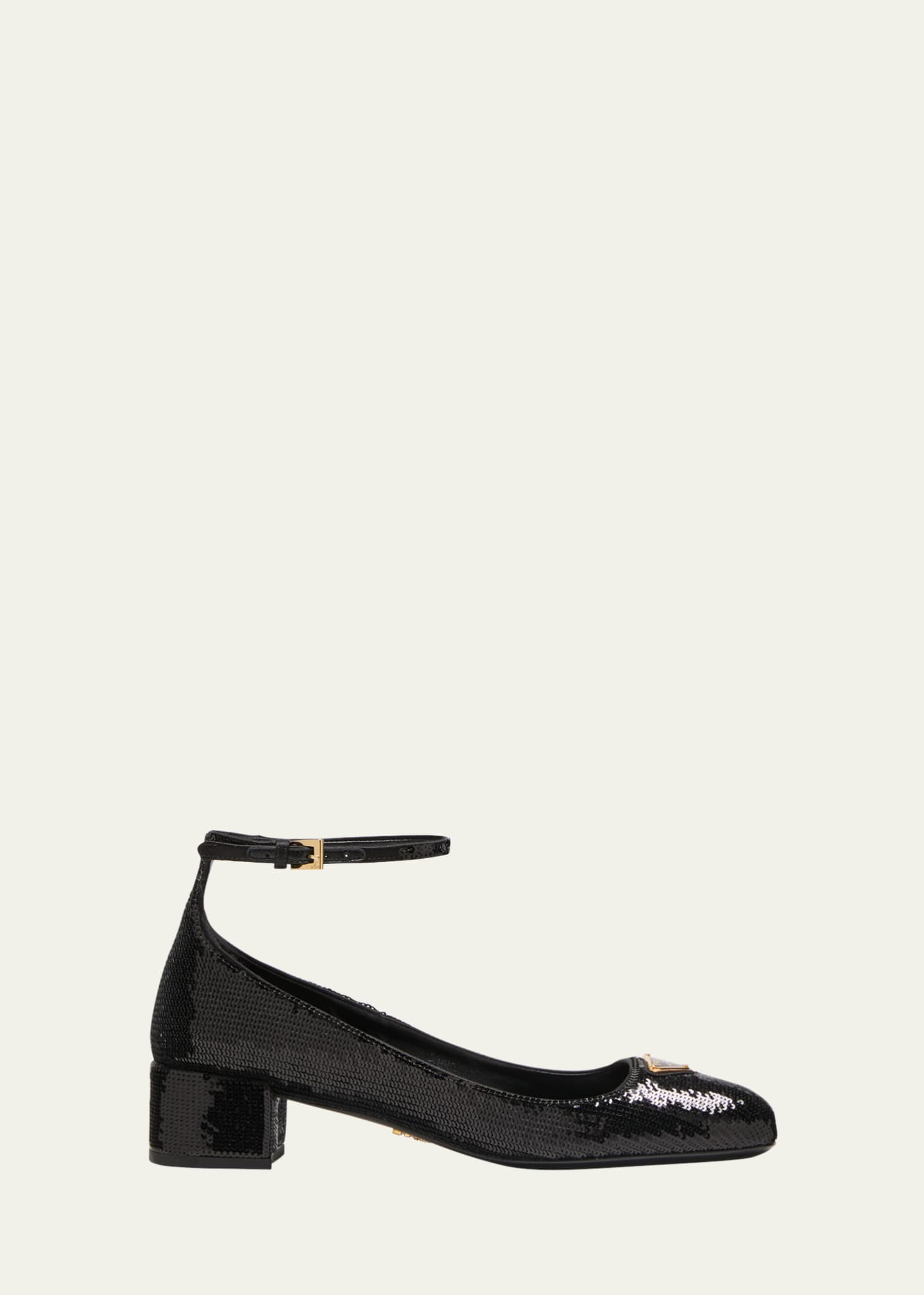 Prada Sequin Ankle Strap Ballerina Pumps Bergdorf Goodman