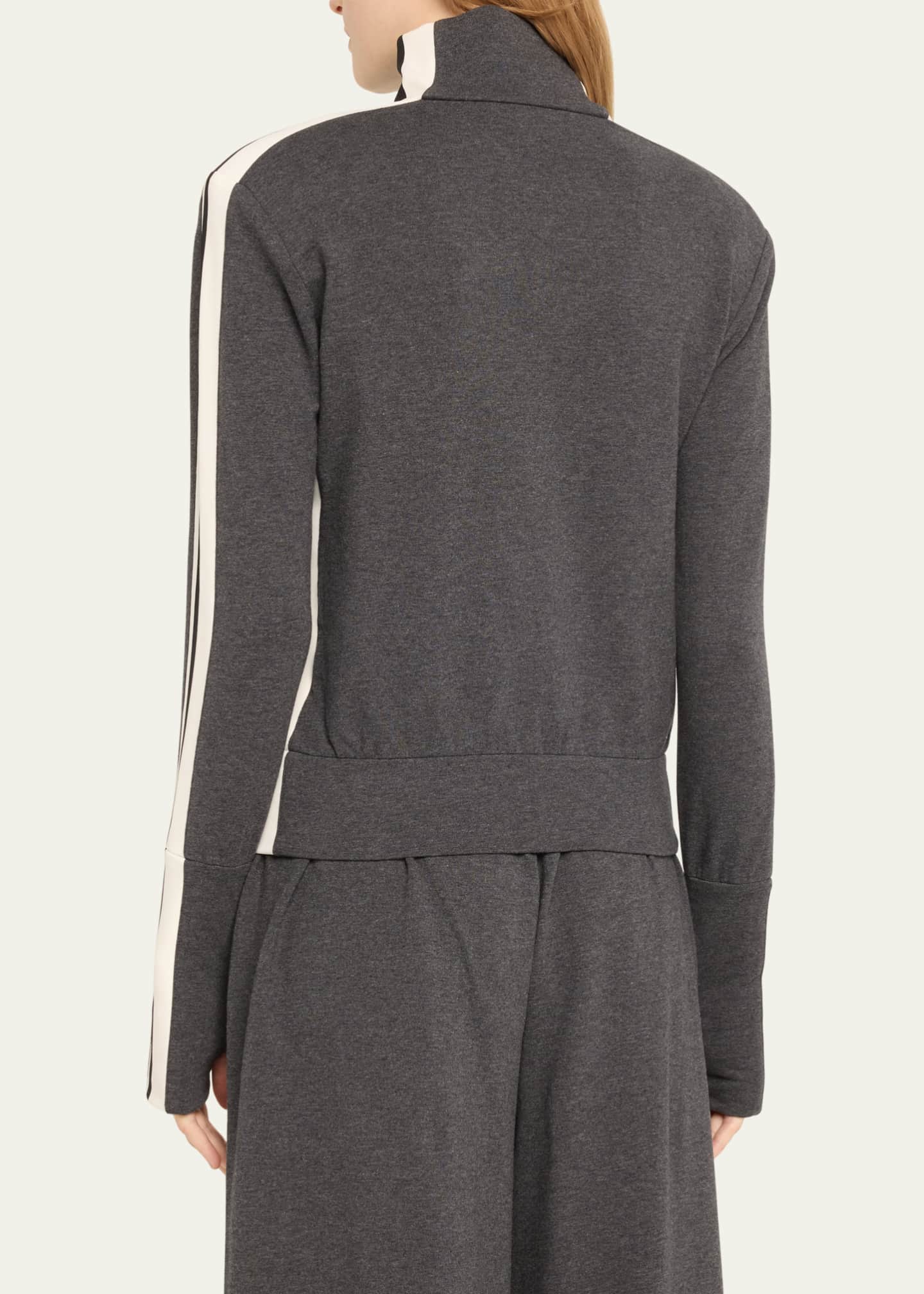 Norma kamali side sales stripe turtle jacket