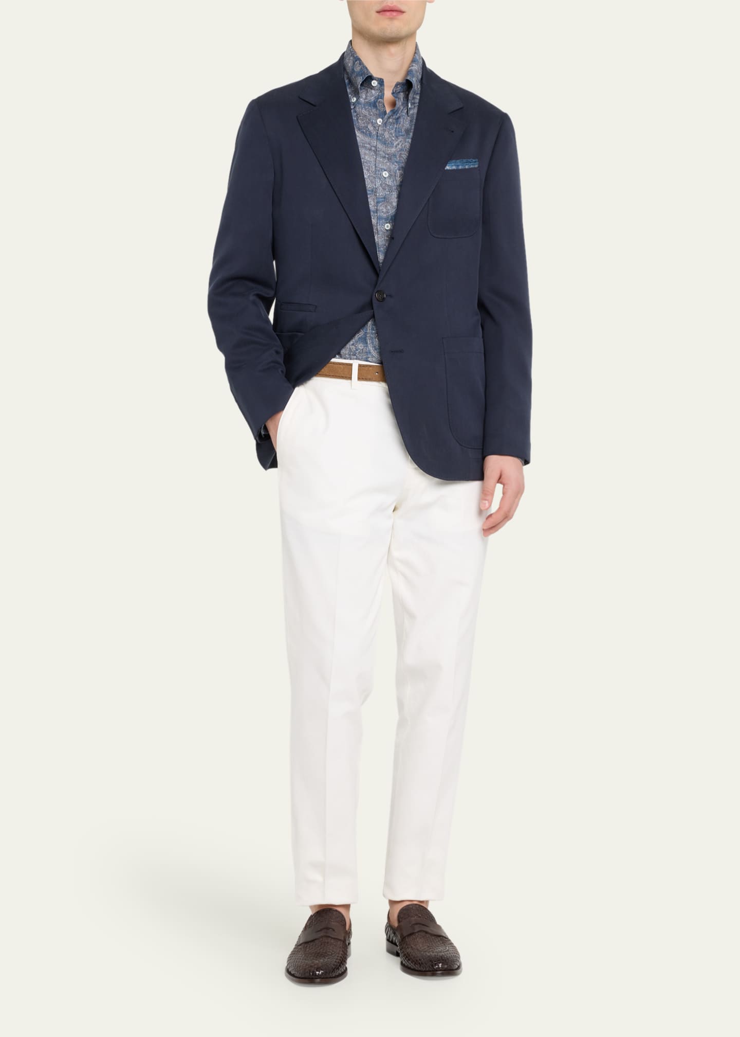 Brunello Cucinelli Men s Solid Silk Sport Coat Bergdorf Goodman
