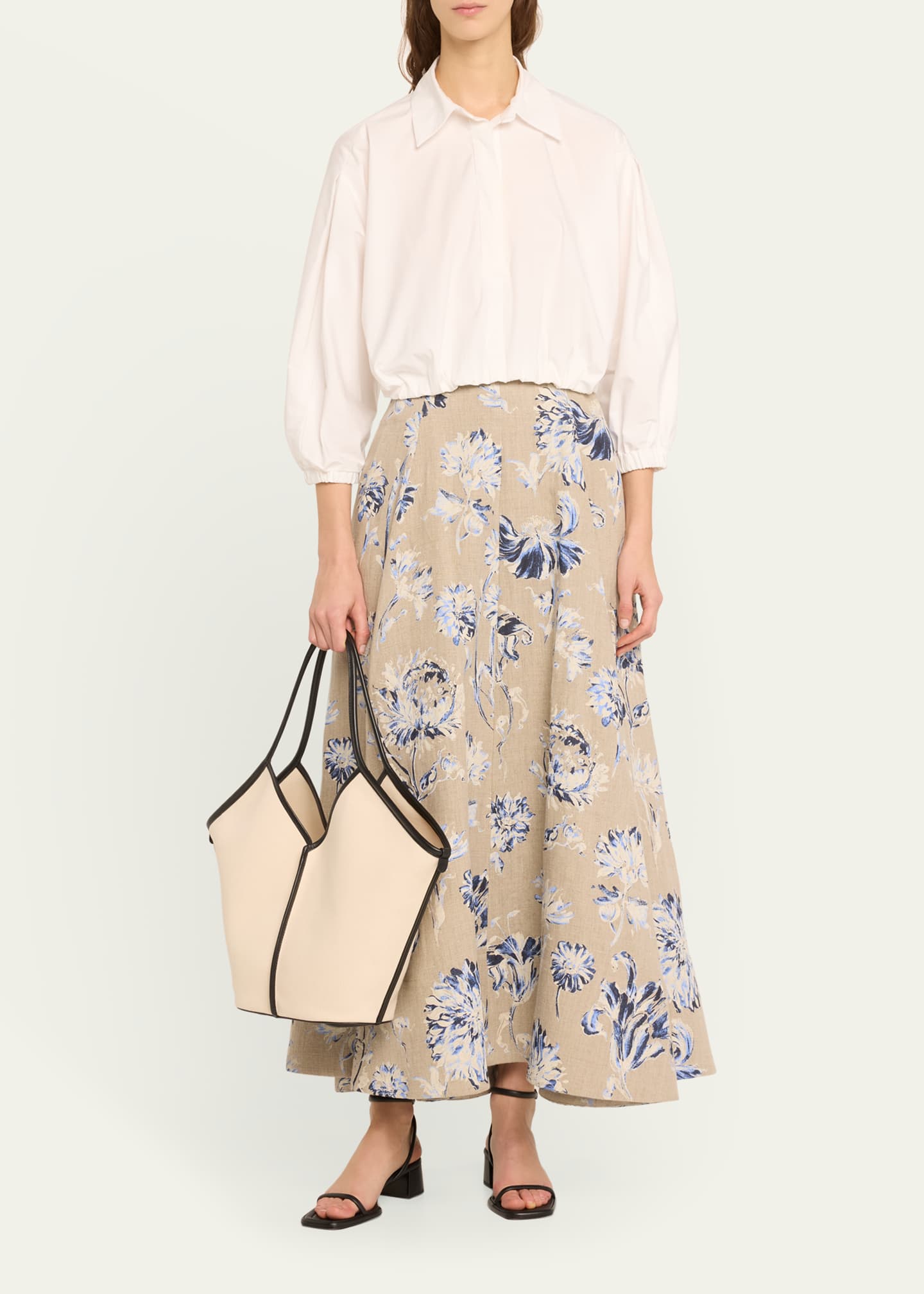 HEREU Calella Bicolor Organic Cotton Tote Bag Image 5 of 5