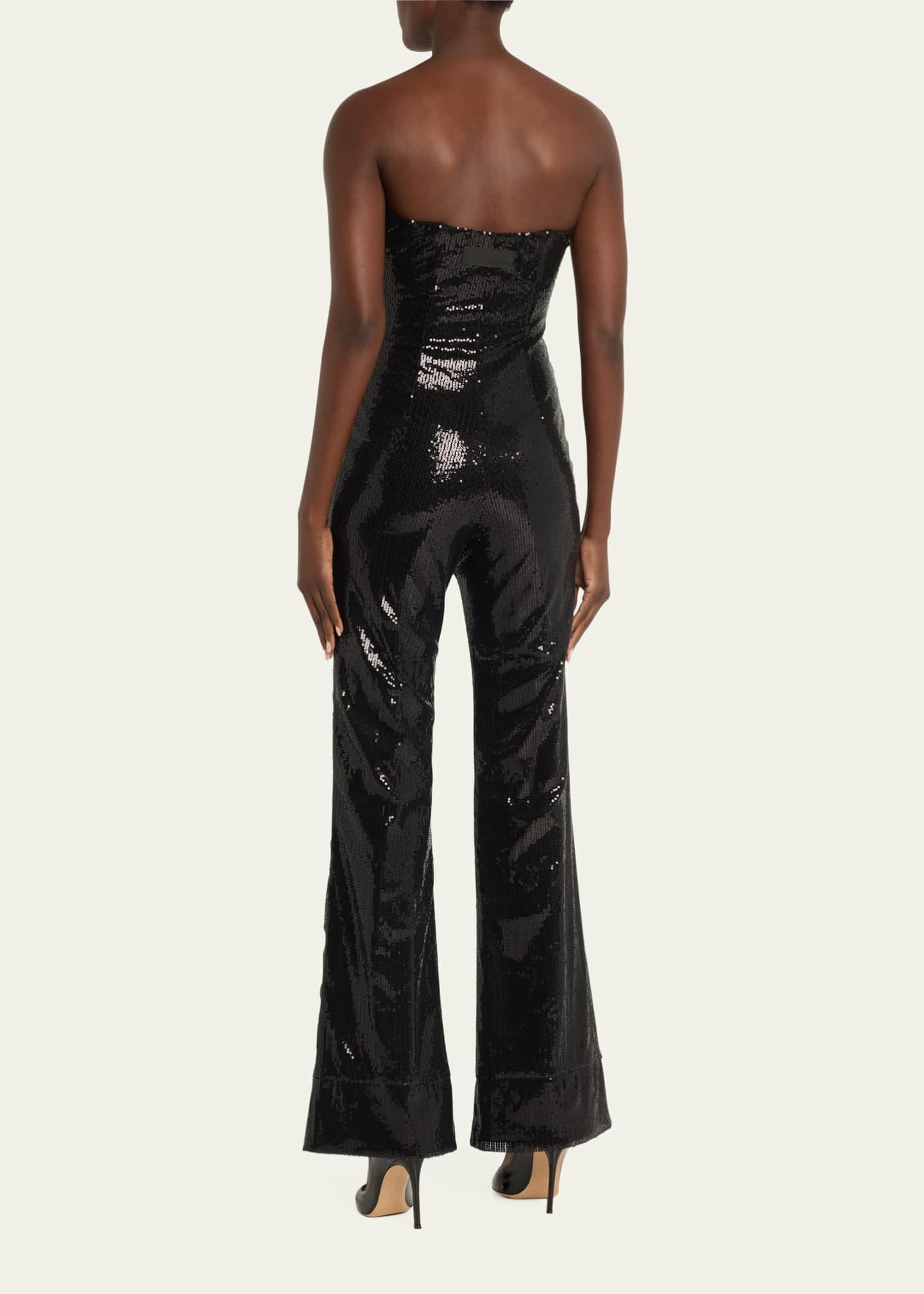 Rivet Utility Showstopper Sequin Strapless Jumpsuit Bergdorf Goodman