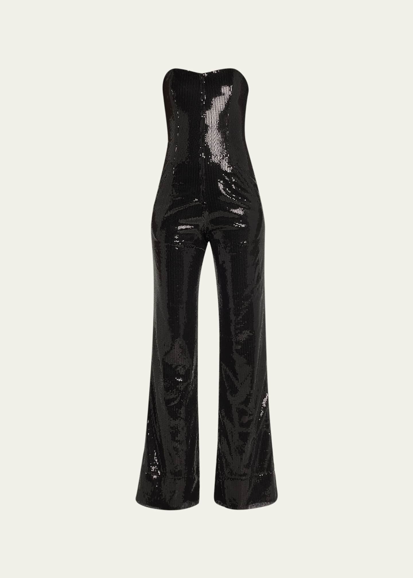 Rivet Utility Showstopper Sequin Strapless Jumpsuit Bergdorf Goodman