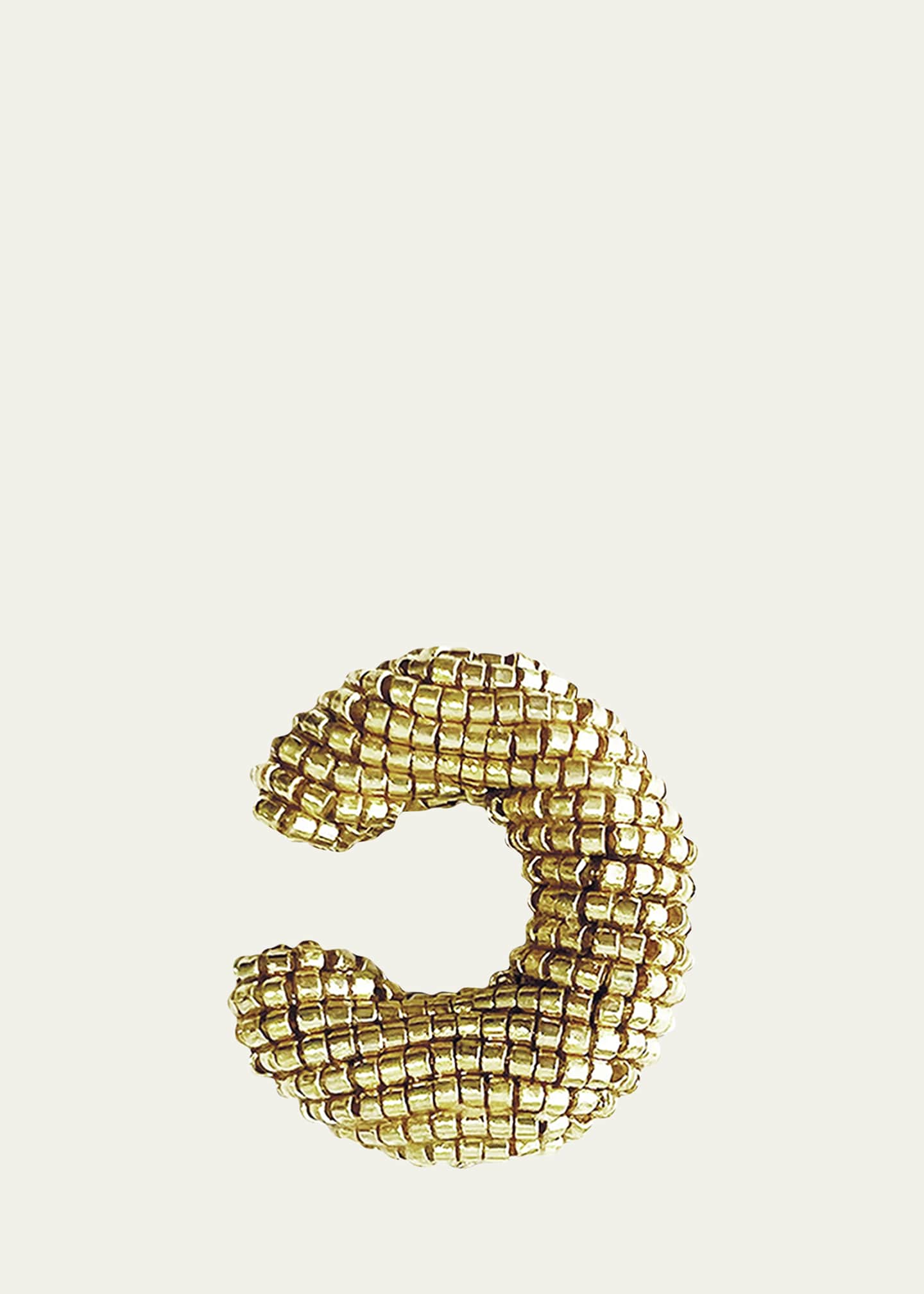 Susana Vega Ora Beaded Ear Cuff in Gold, Single Image 1 of 2