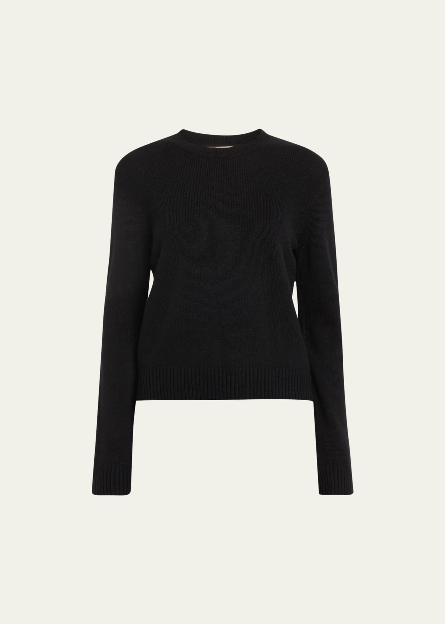 Cropped black cashmere sweater sale