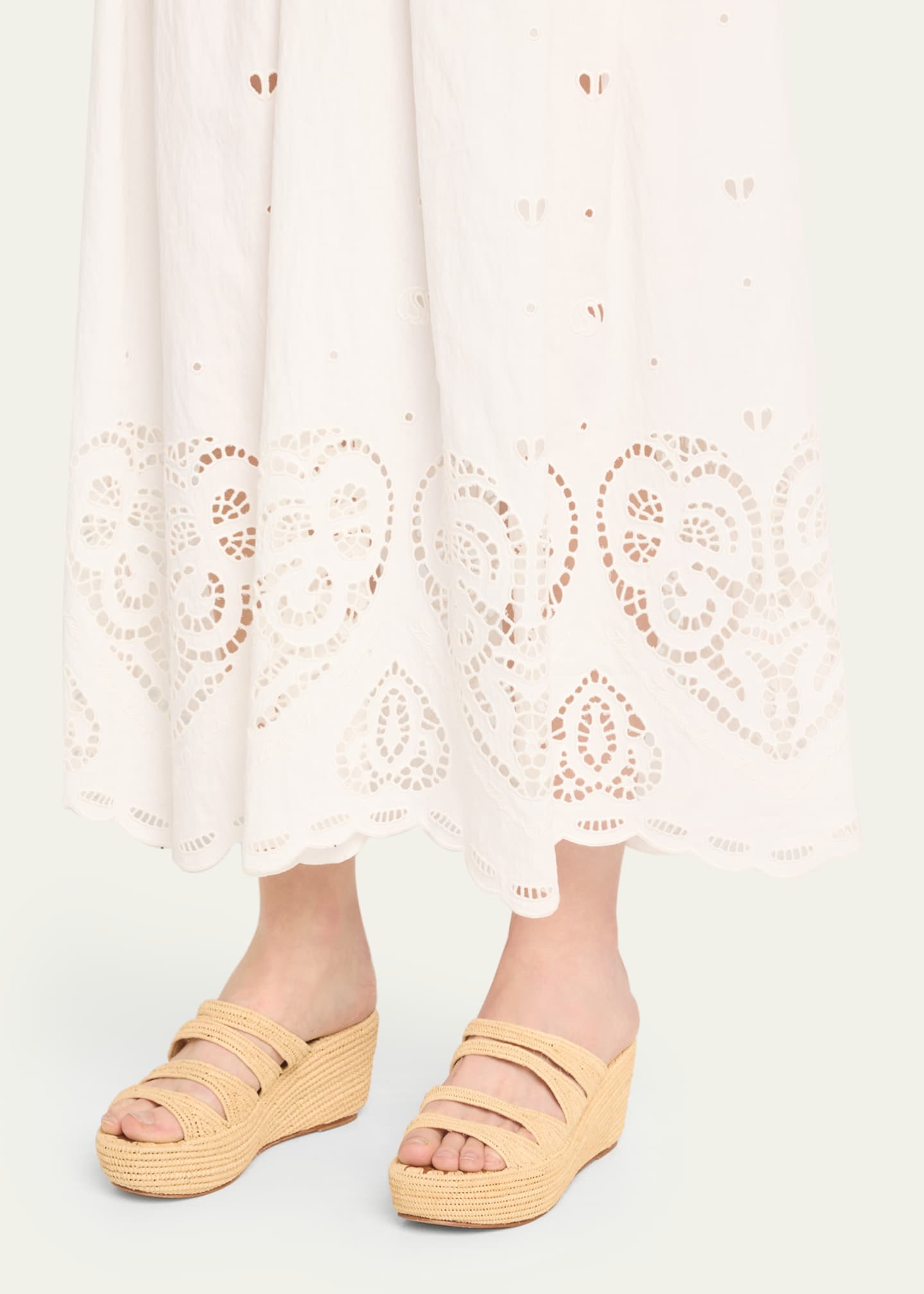 Carrie Forbes Medi Raffia Wedge Slide Sandals Image 2 of 5