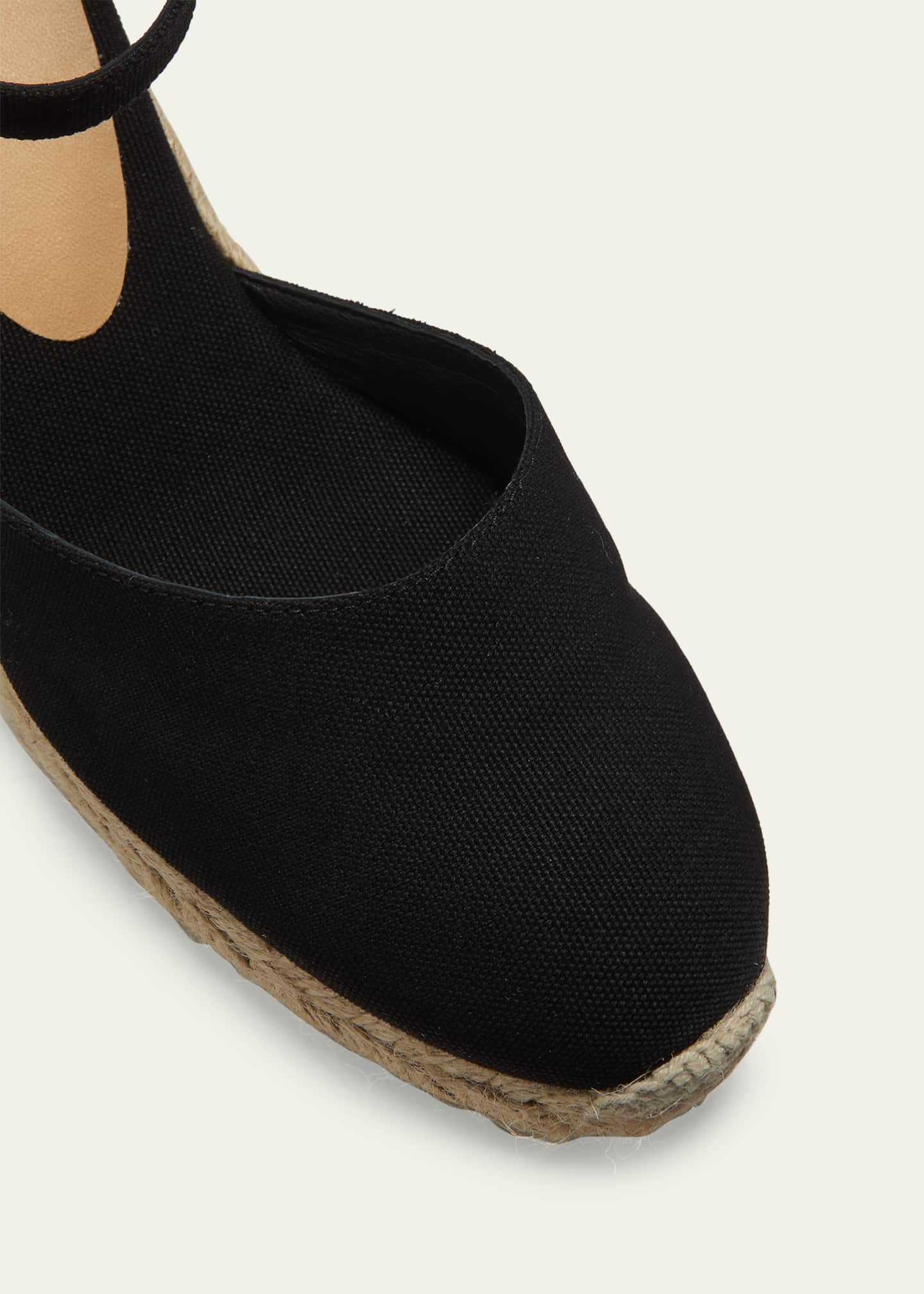 Castaner Carol Cotton Ankle-Strap Wedge Espadrilles Image 5 of 5
