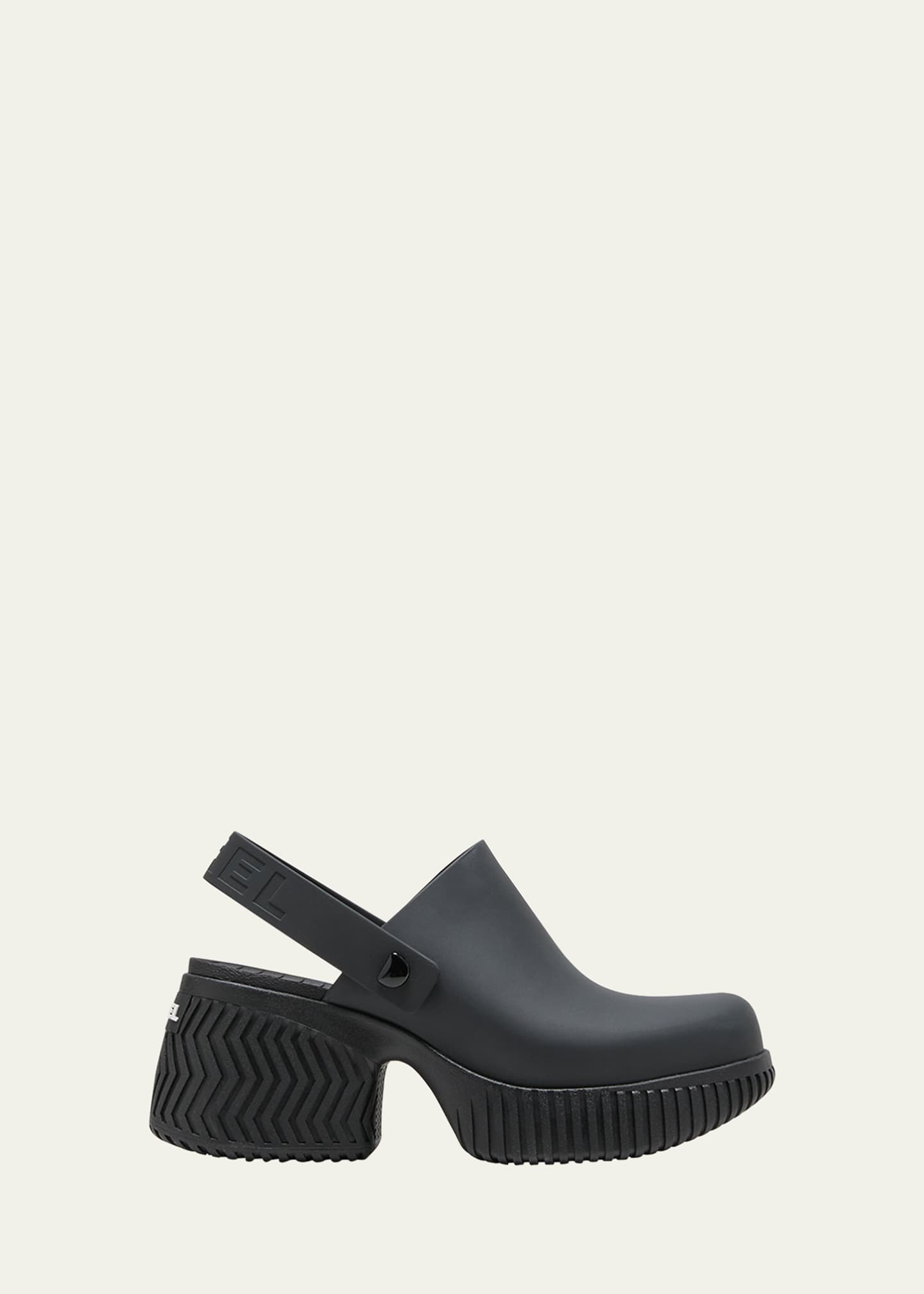 rubber platform clogs