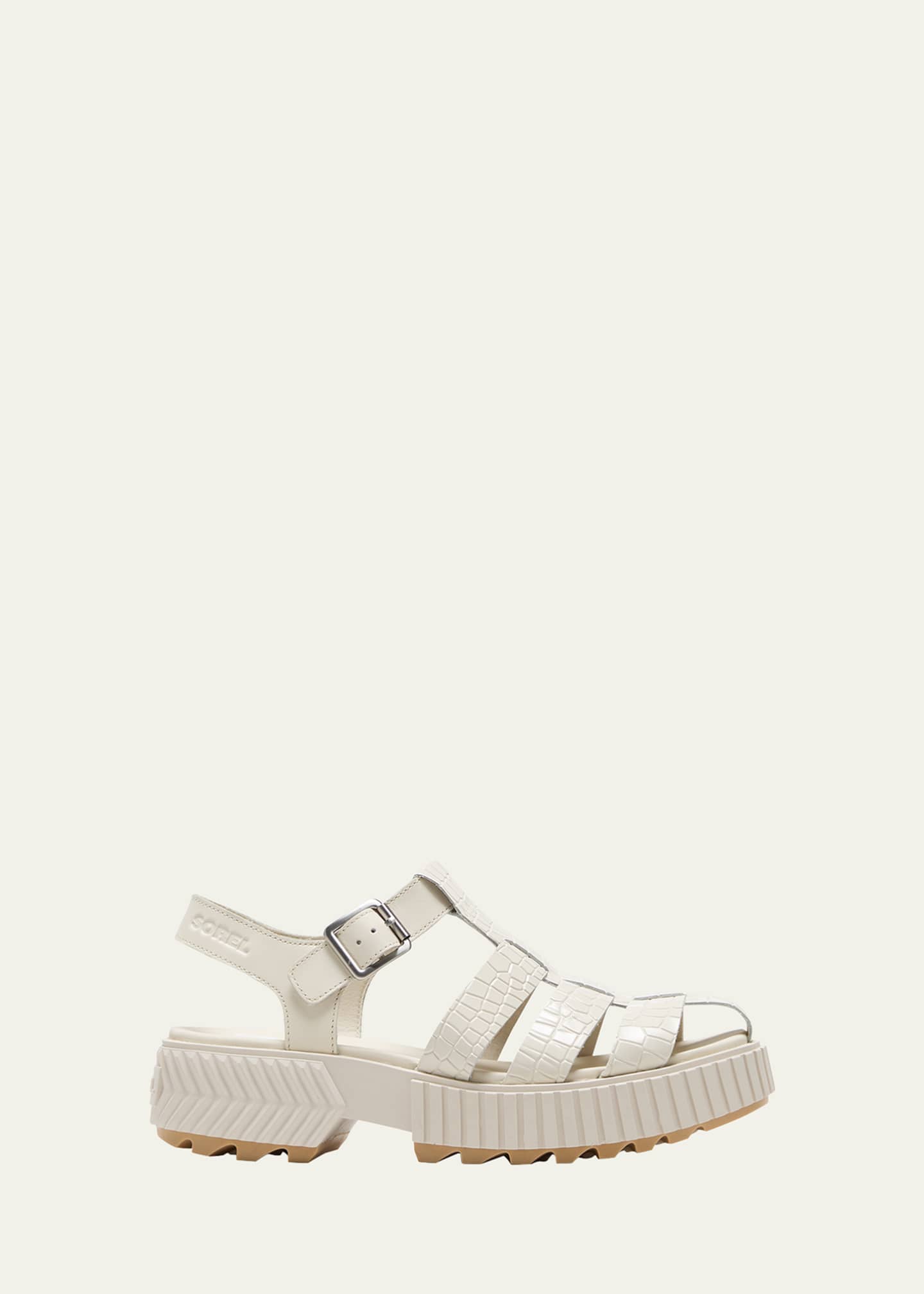 Sorel Ona Embossed Leather Fisherman Sandals Image 1 of 5