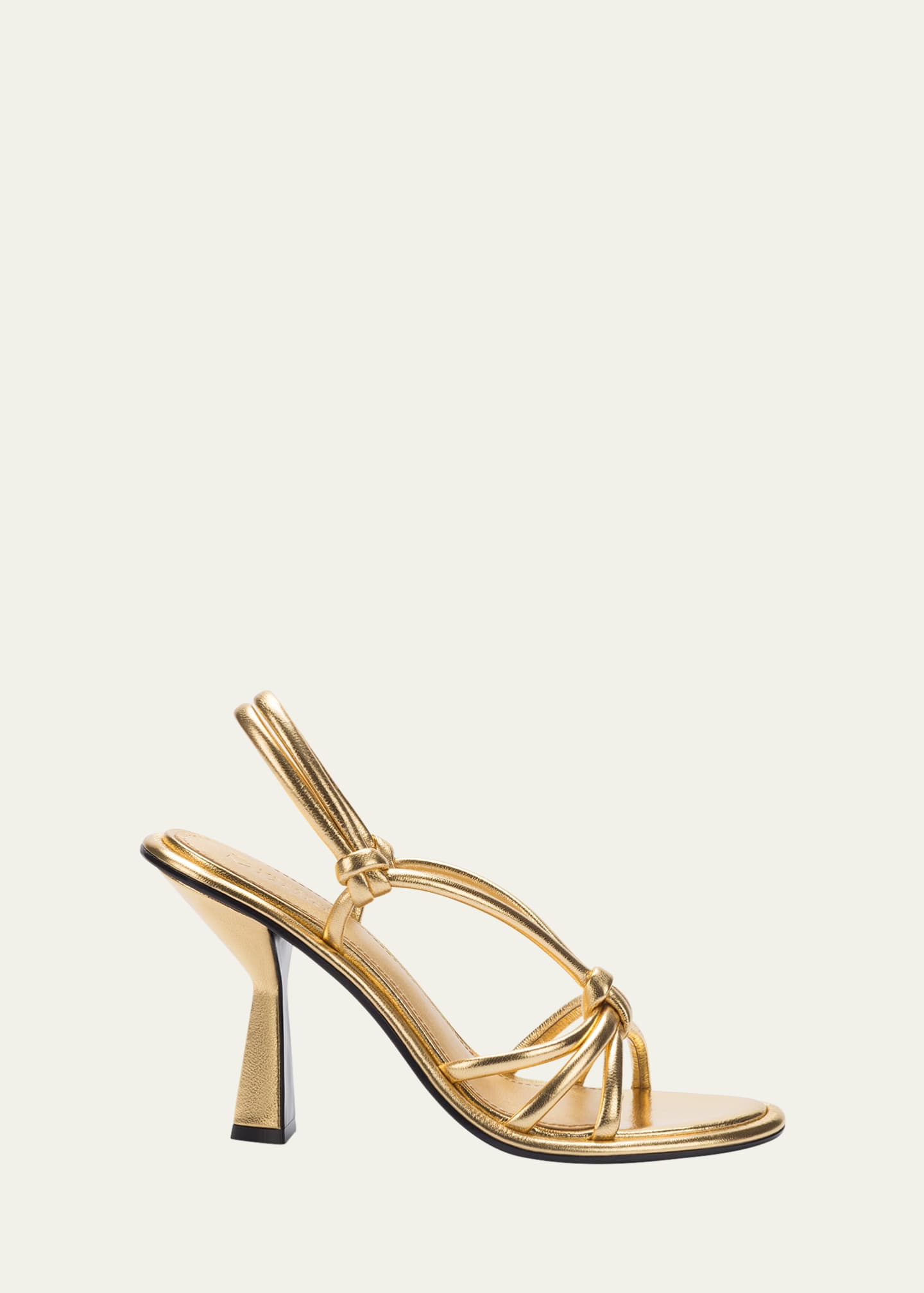 Mercedes castillo gold sandals online