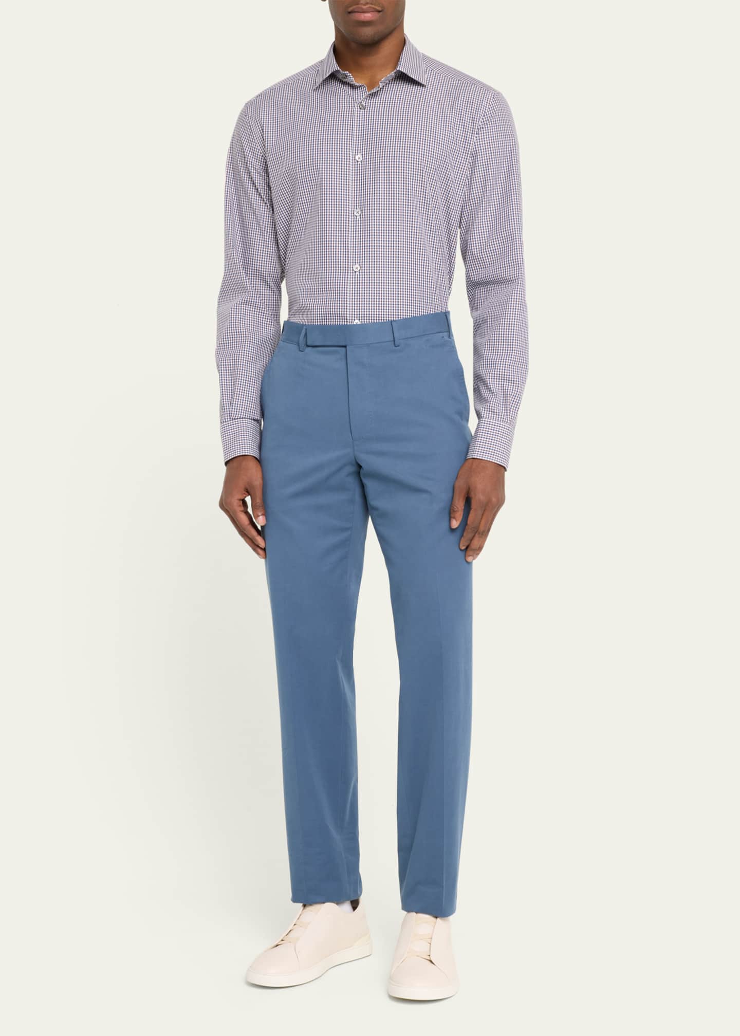 ZEGNA Men's Gingham ButtonDown Shirt Bergdorf Goodman