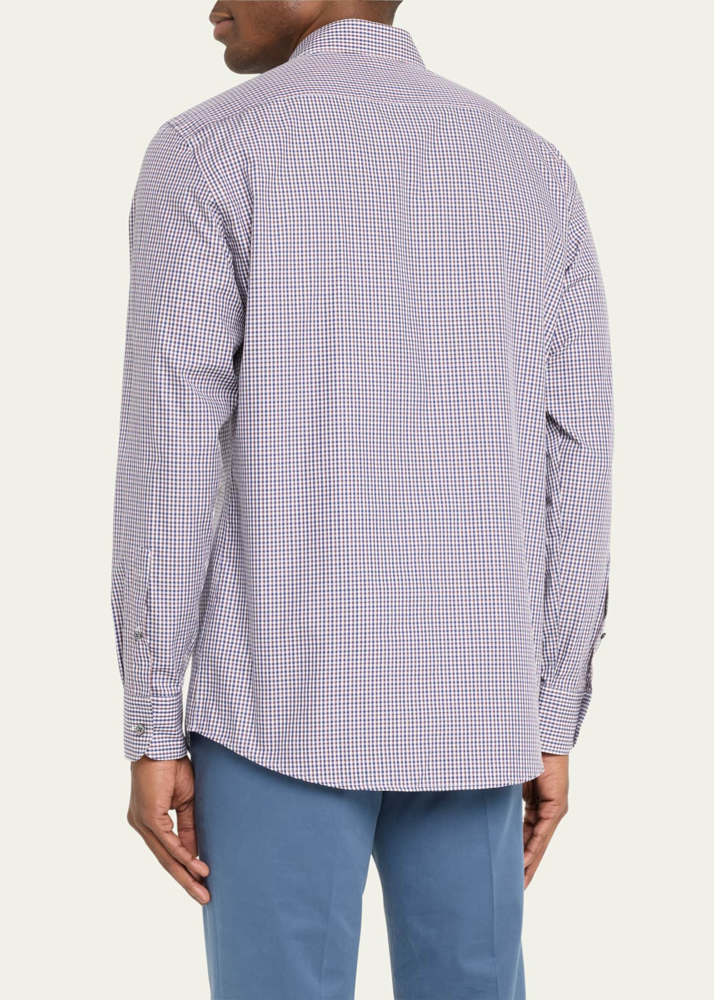 ZEGNA Men's Gingham ButtonDown Shirt Bergdorf Goodman