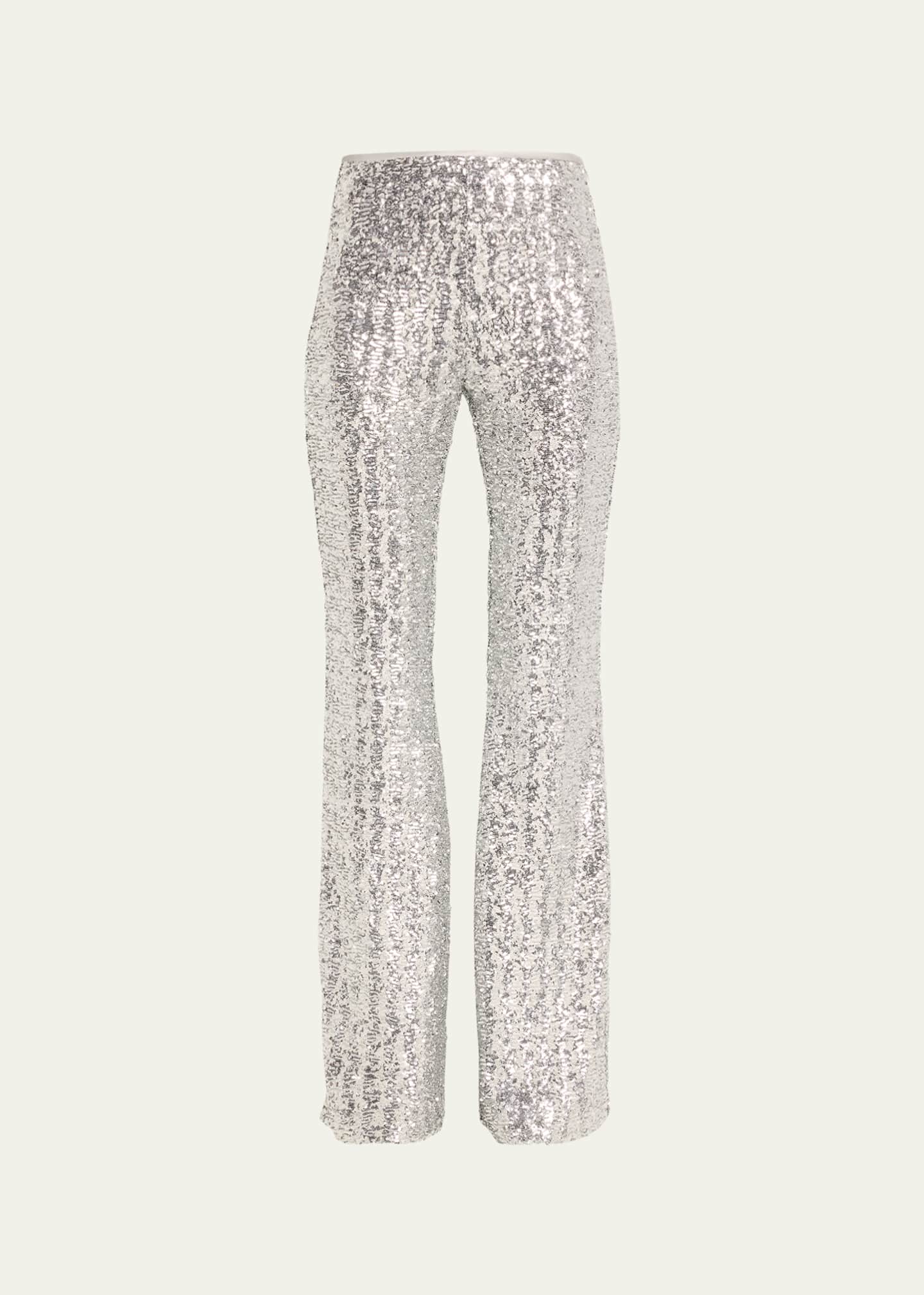 Michael Kors Collection Stretch Sequin Flare Pants - Bergdorf Goodman