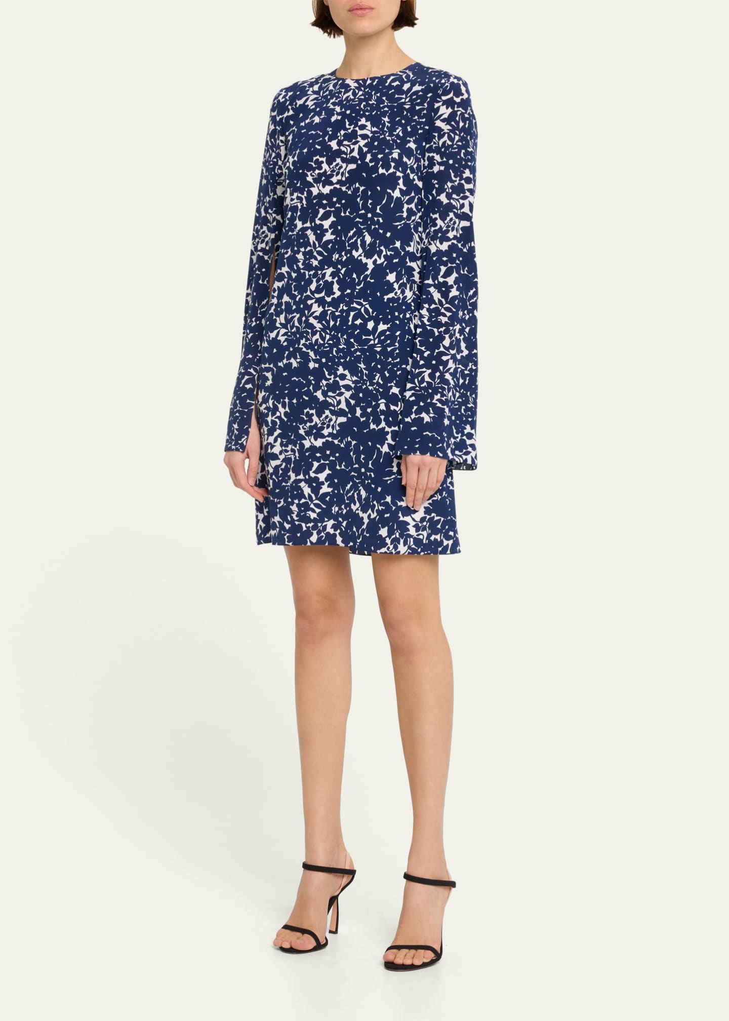 Michael kors botanical sales print crepe dress