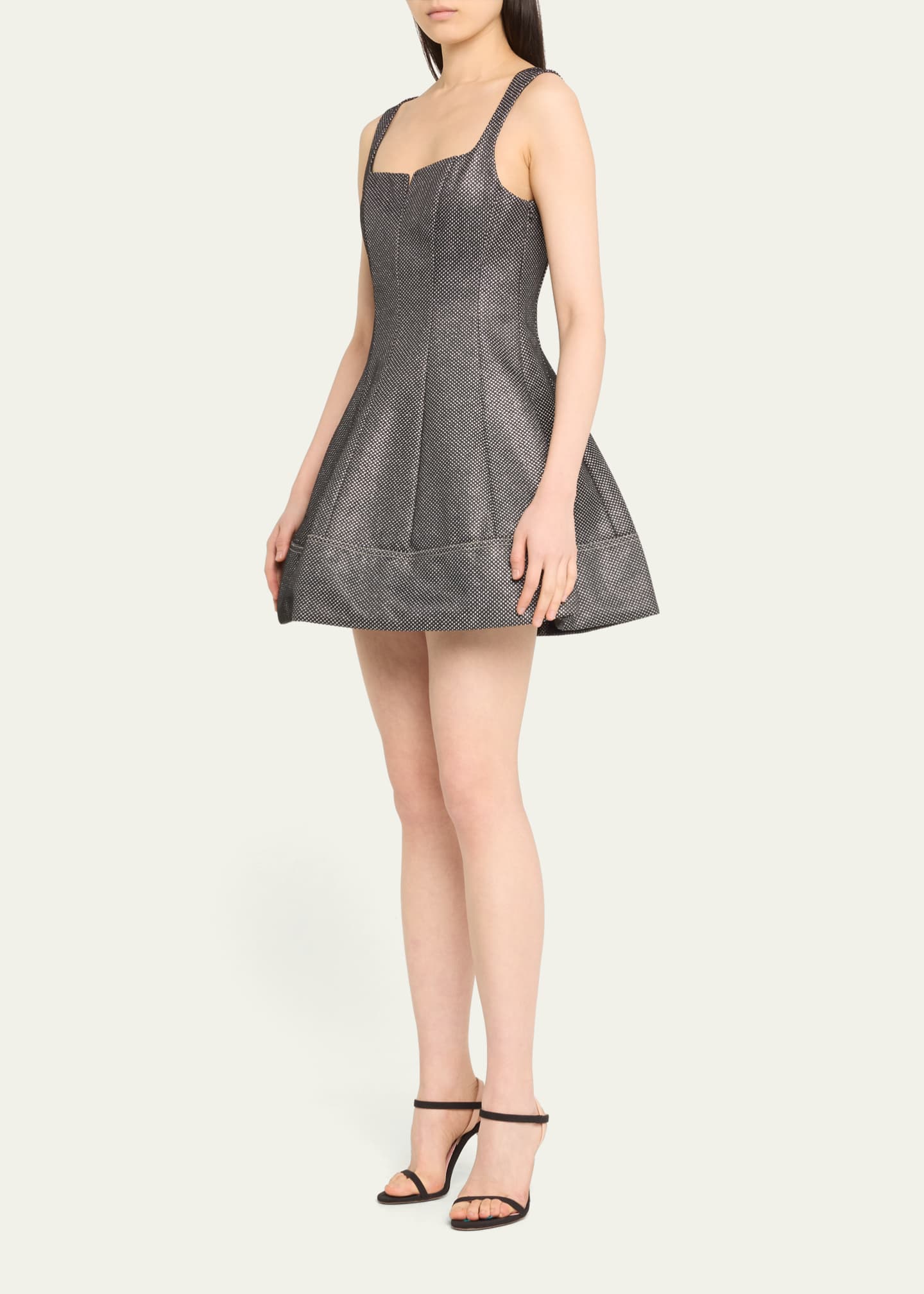 Embellished fit and flare dress online
