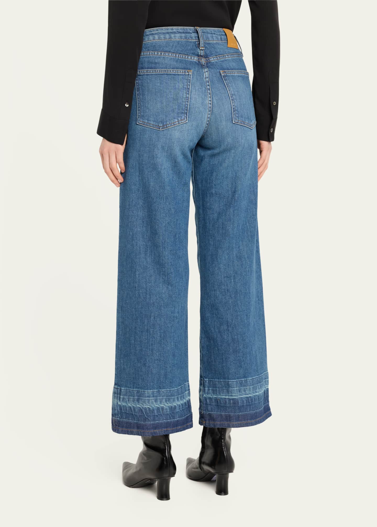 Jude Mid-Rise Cropped Wide-Leg Denim Jeans - Thumbnail 3