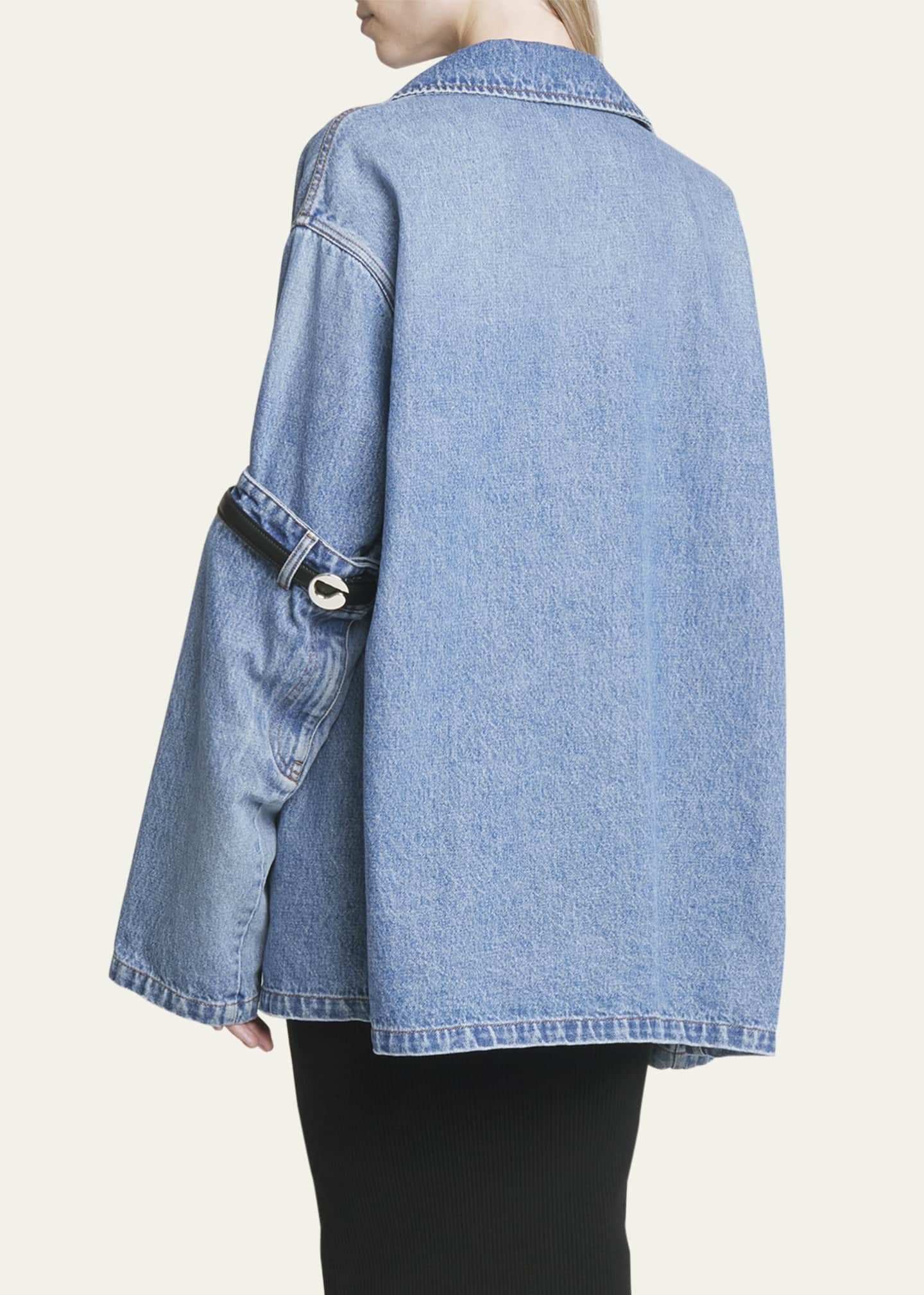 Topshop elbow rip denim jacket online