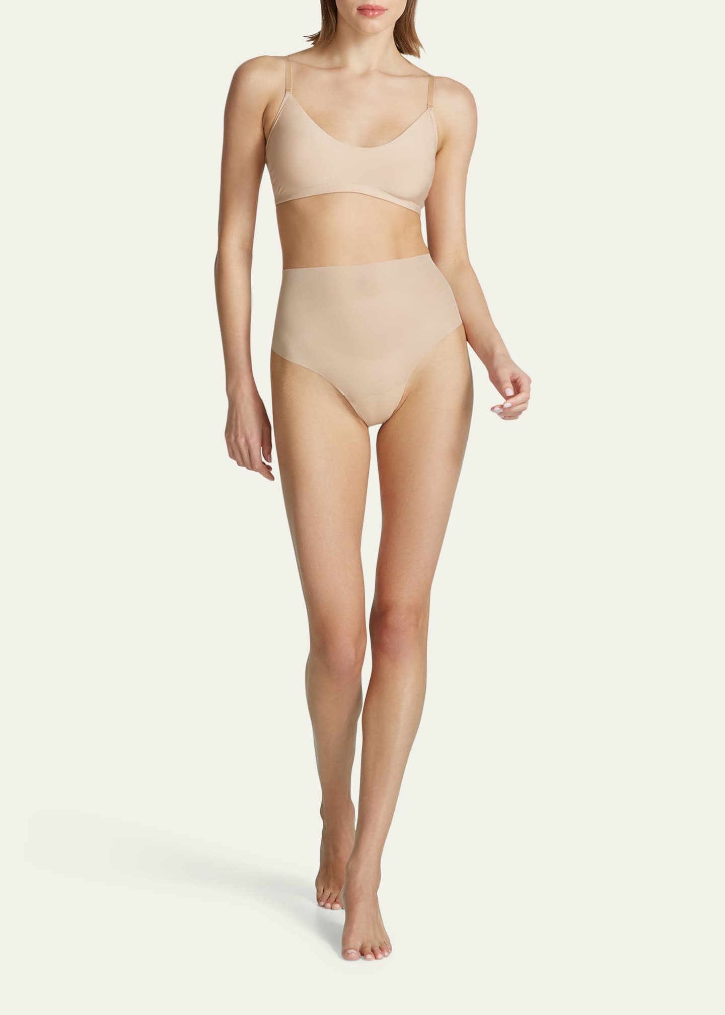 Commando Featherlight Control High-Rise Smoothing Thong Image 2 of 4