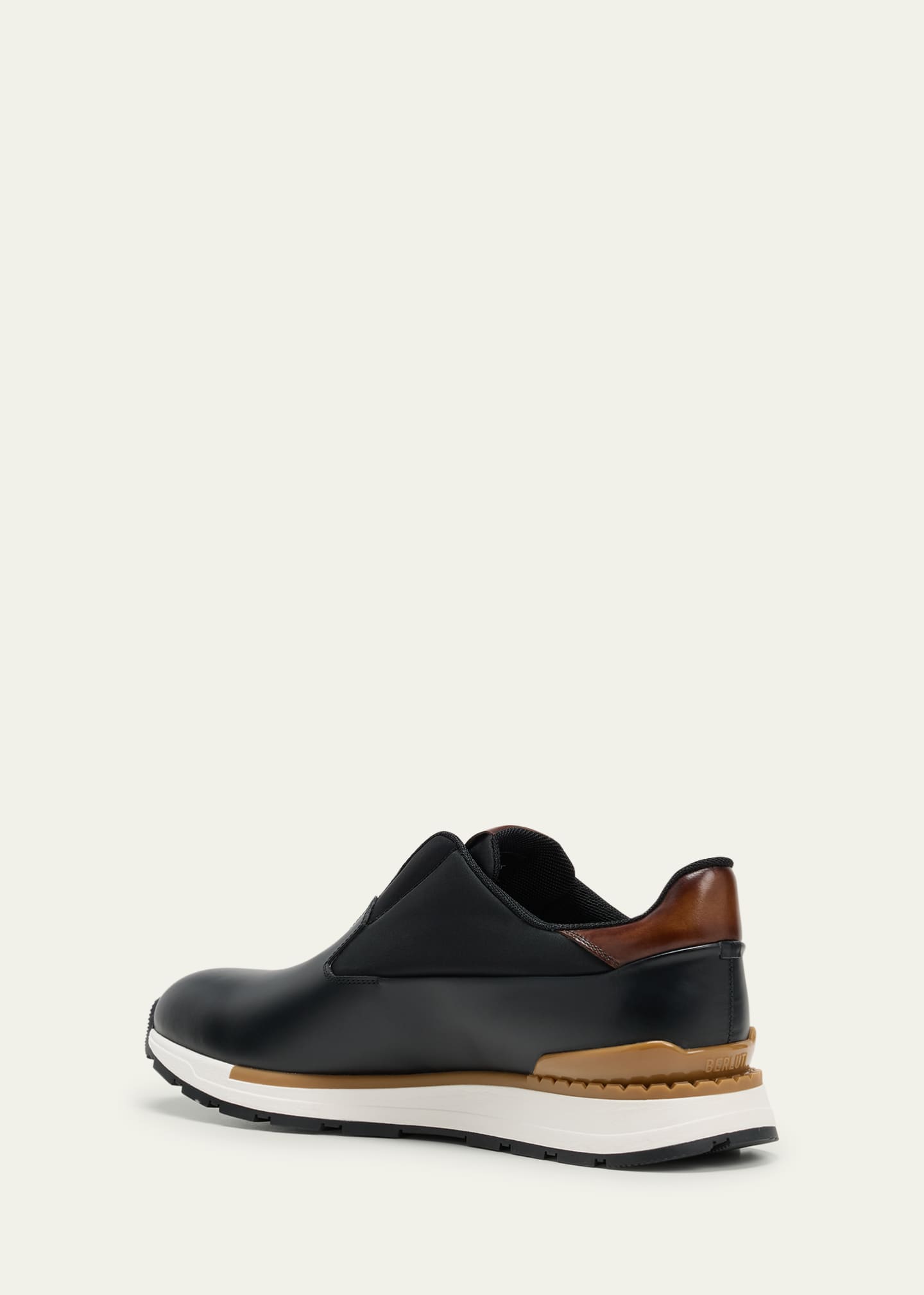 Berluti Men's Fast Track Leather Low-Top Sneakers Image 3 of 4