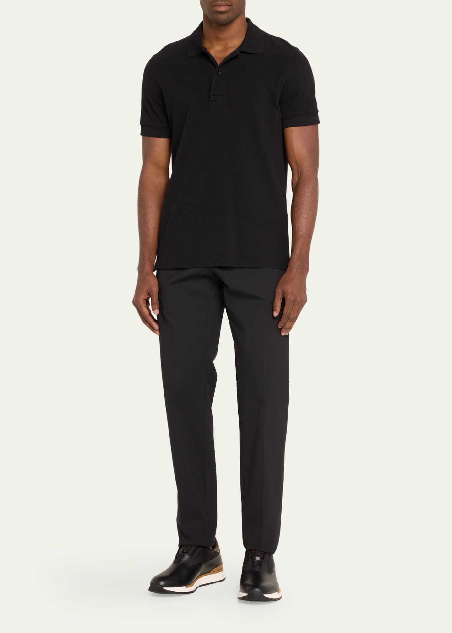 Berluti Men's Fast Track Leather Low-Top Sneakers Image 4 of 4