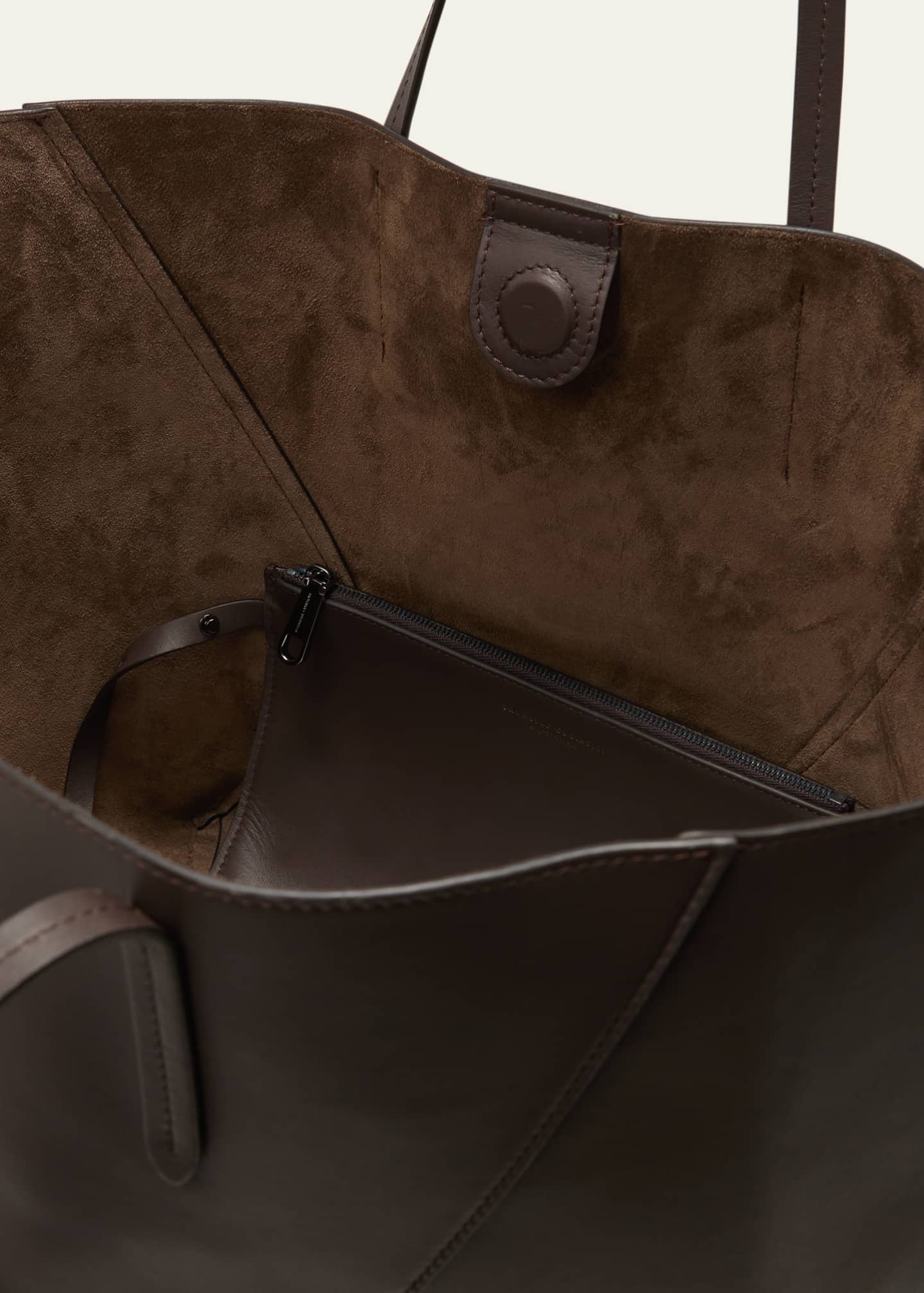 Brunello Cucinelli BC Duo Geometric Monili Leather Tote Bag