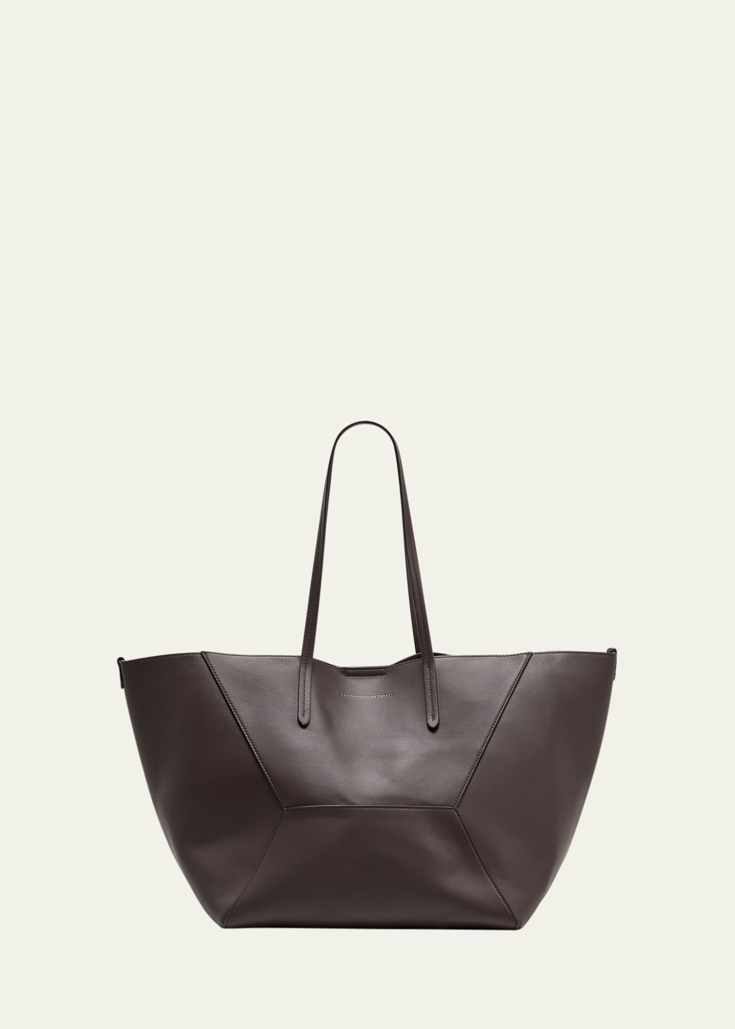 Brunello Cucinelli Geometric Monili Leather Tote Bag - Bergdorf Goodman