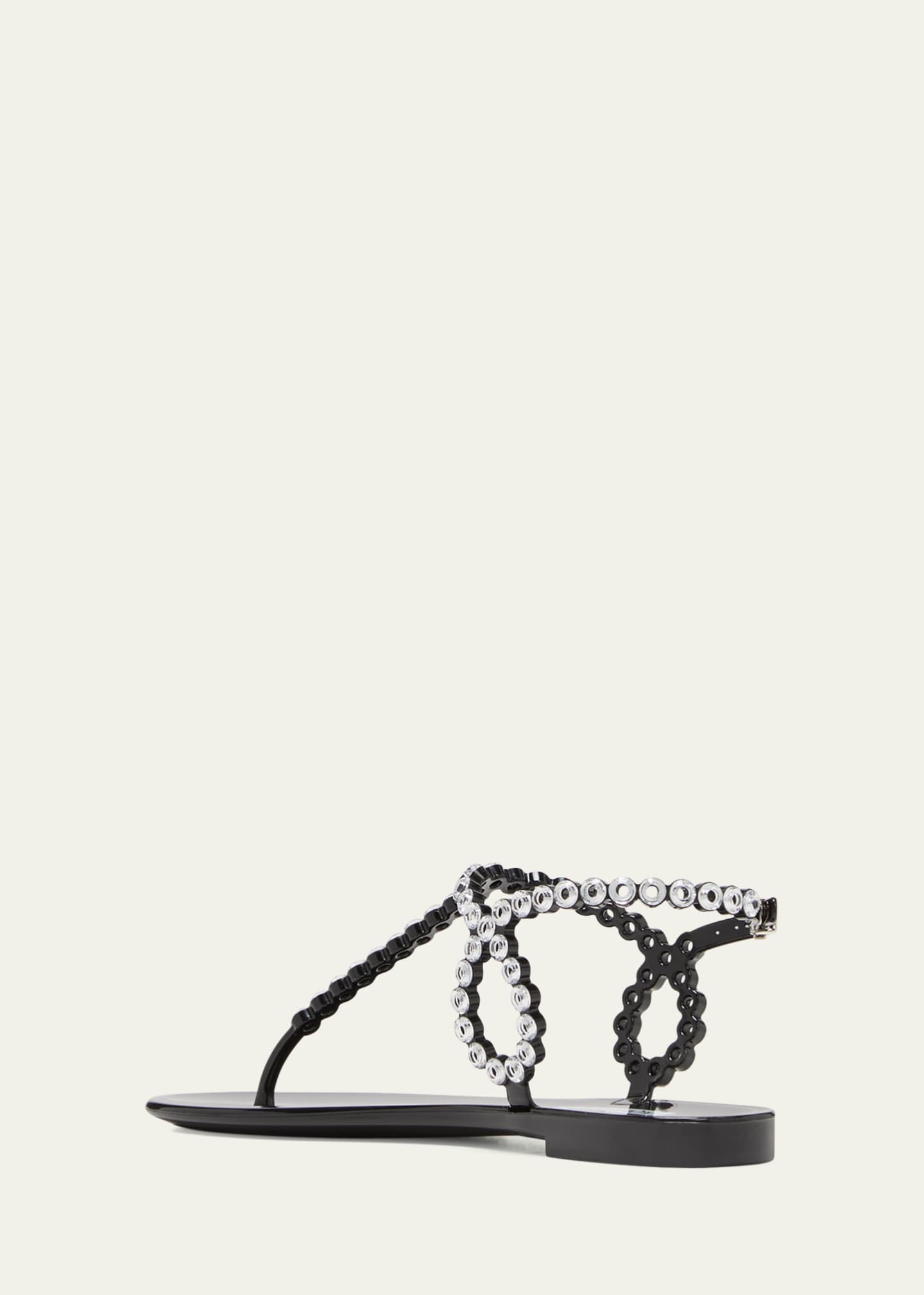 Aquazzura Almost Bare Crystal Jelly Slingback Sandals Image 2 of 4