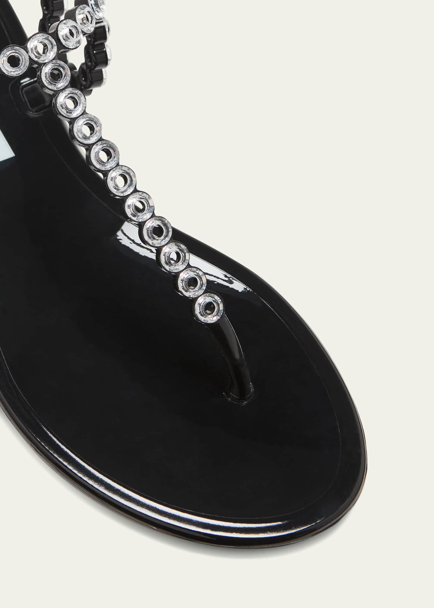 Aquazzura Almost Bare Crystal Jelly Slingback Sandals Image 3 of 4