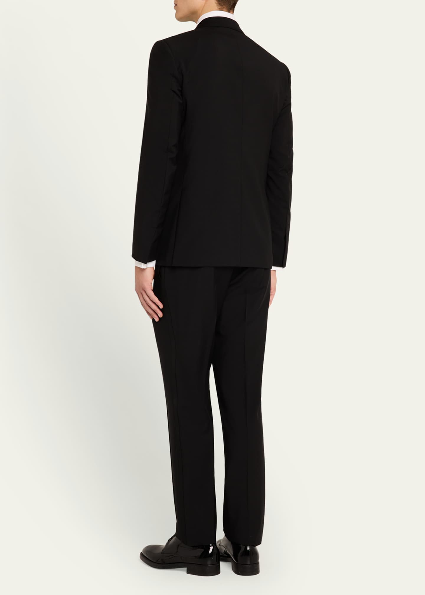 ZEGNA Men's Wool-Mohair Solid Tuxedo Image 3 of 8