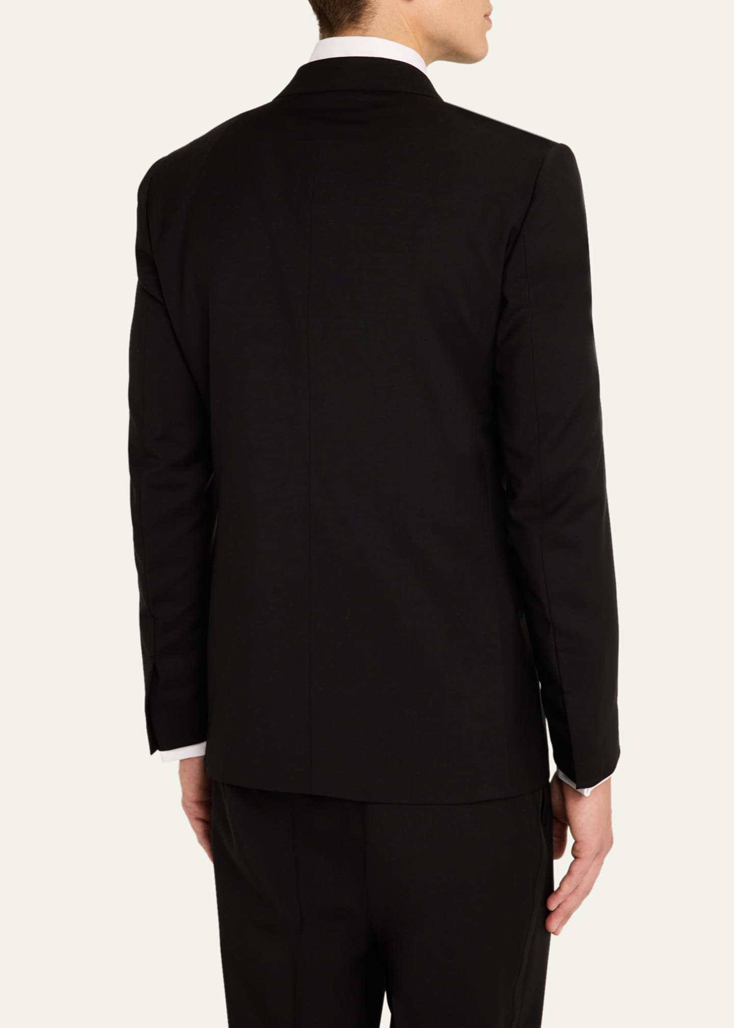 ZEGNA Men's Wool-Mohair Solid Tuxedo Image 5 of 8