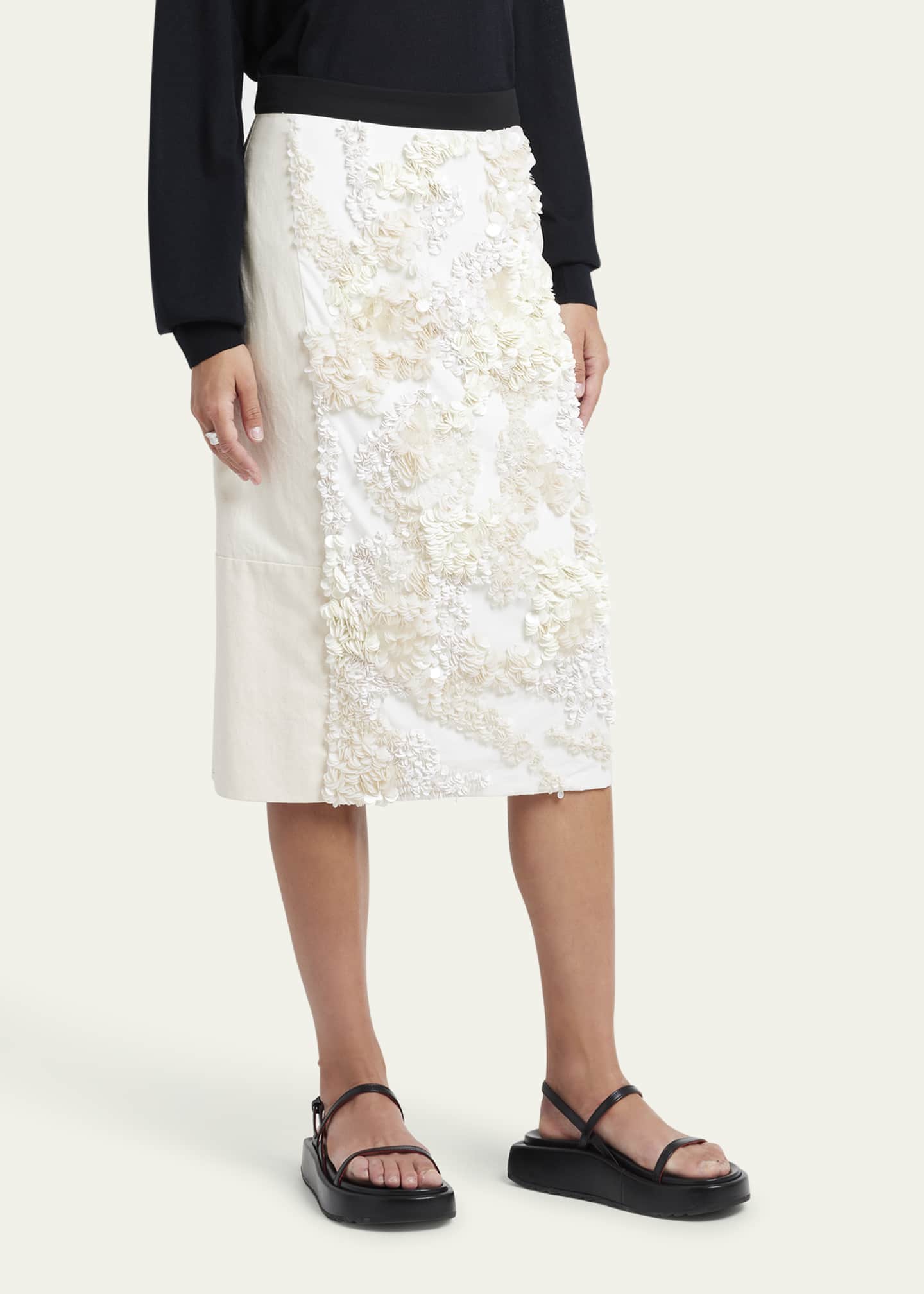 Plan C Paillette Embellished Midi Skirt Bergdorf Goodman