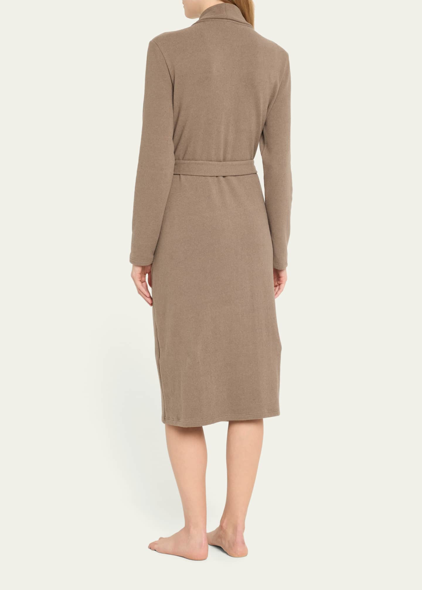 Hanro Shawl-Collar Cotton-Blend Jersey Robe - Bergdorf Goodman
